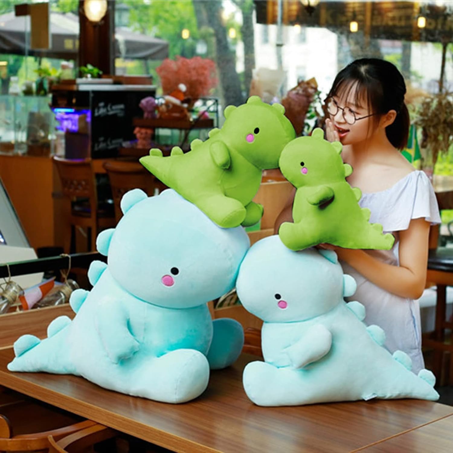Schattige Dinosaurus Knuffels | Pluche Pop Zacht Dier Dino Knuffeldier voor Kinderen