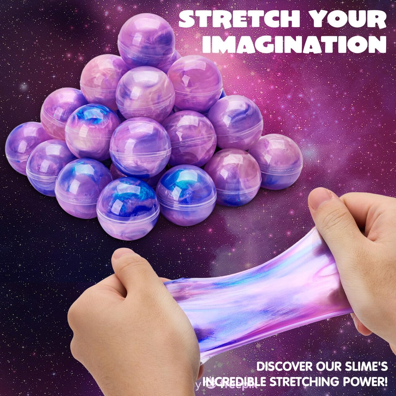 Slijm Party Favor – 24x Galaxy Slijmballen Anti-Stress Speelgoed Jongens & Meisjes