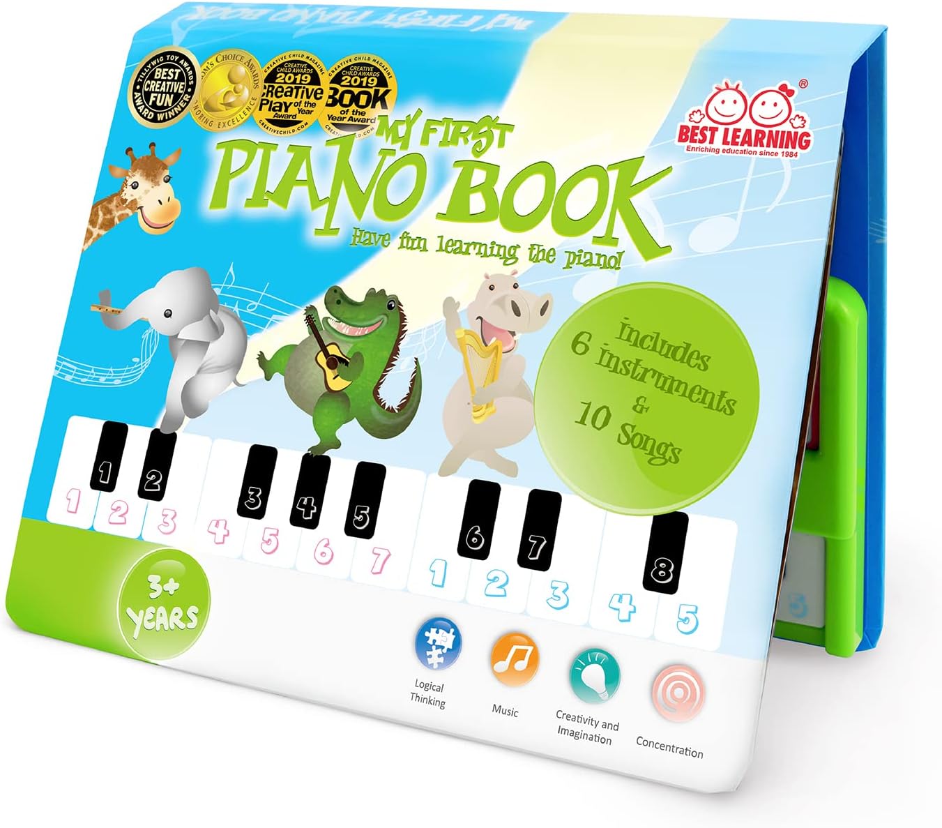 Mijn Eerste Pianoboek | Educatief Speelgoed 3-5 Jaar | Muzikaal Leer Cadeau