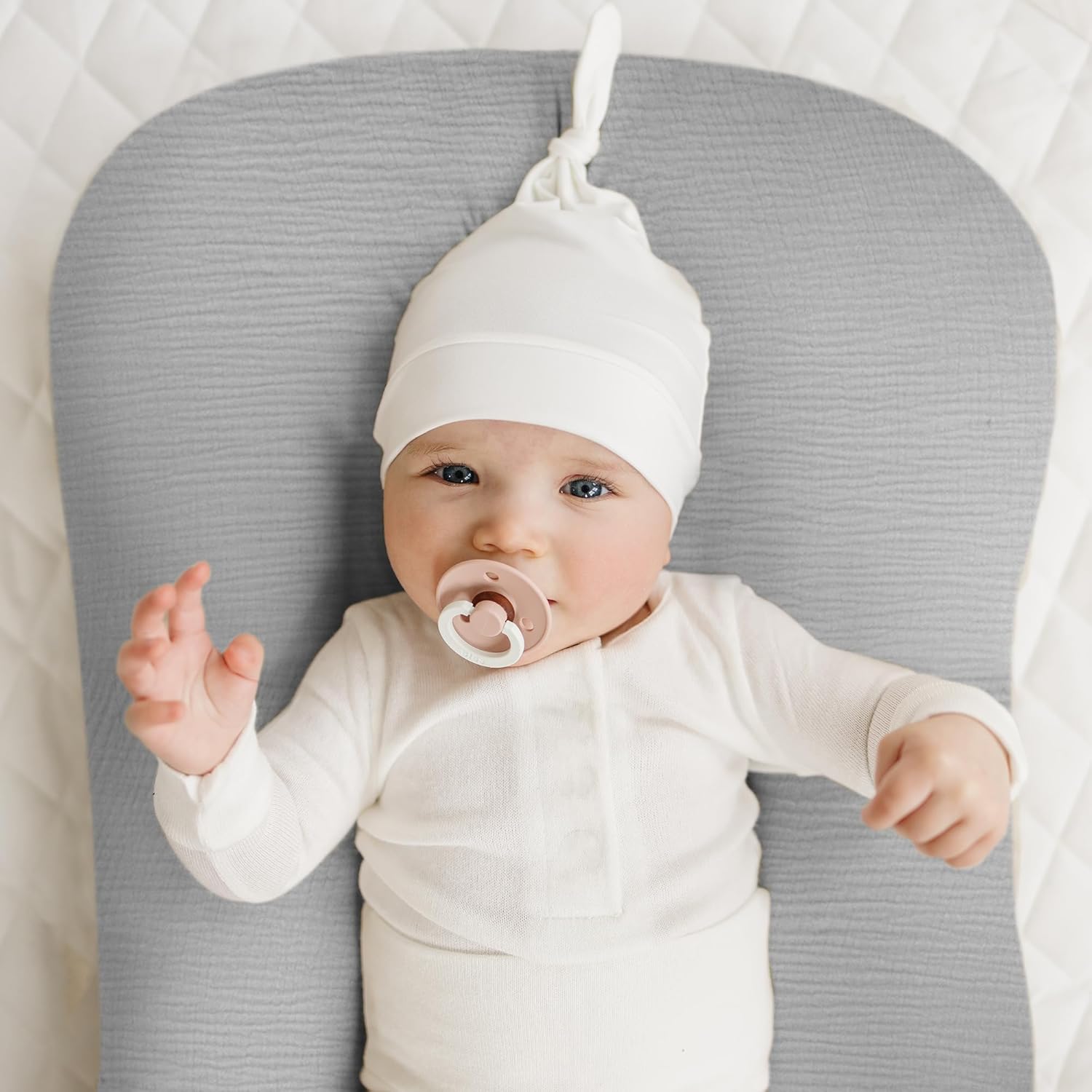 2 Pack Baby Lounger Overtrek | Zachte en Ademende Lounger Overtrek voor Pasgeborenen