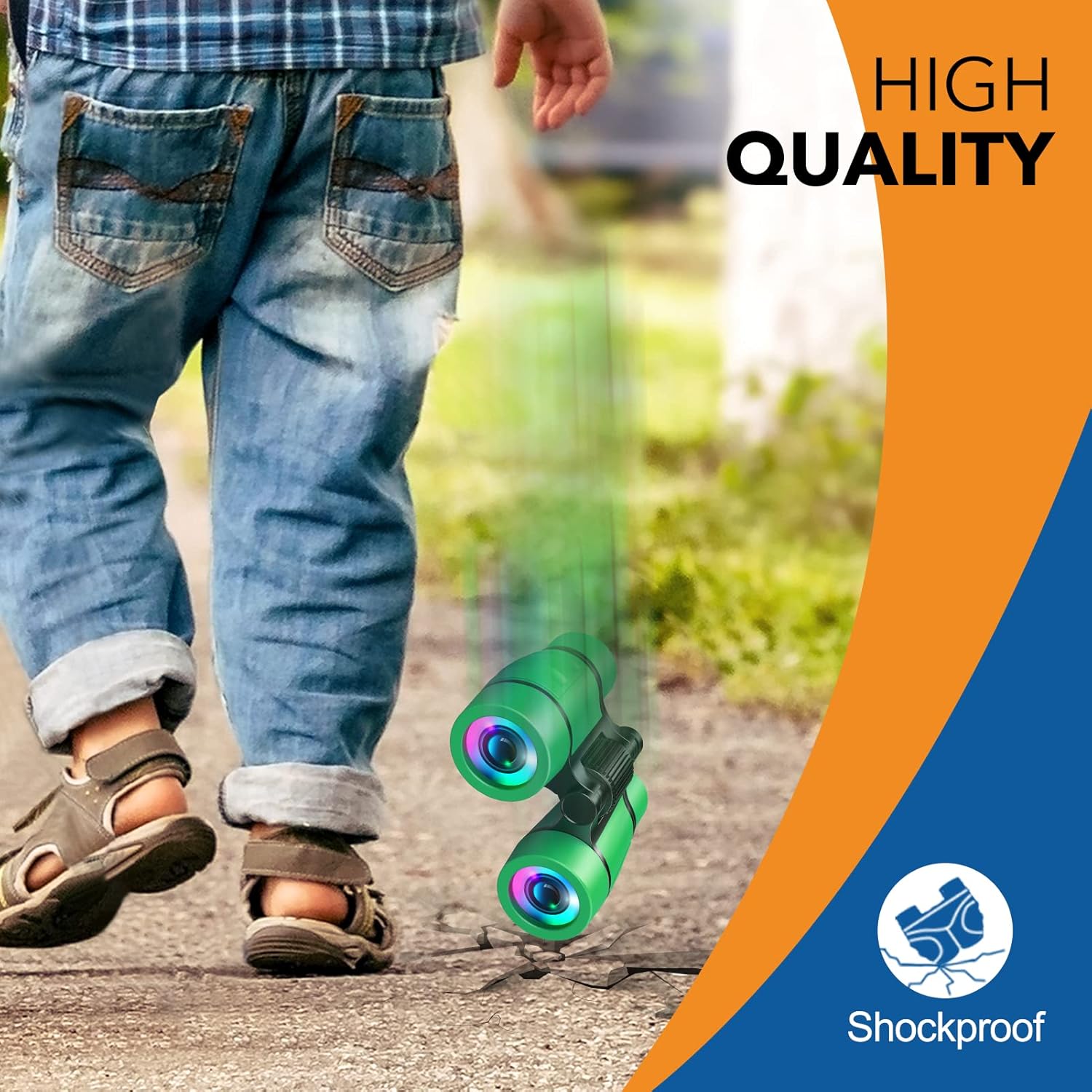 Verrekijkers voor Kids | Vogels Spotten Speelgoed voor Jongens & Meisjes 4-7 | Buiten Avontuur Set met Handleiding | Educatief Wandel Cadeau