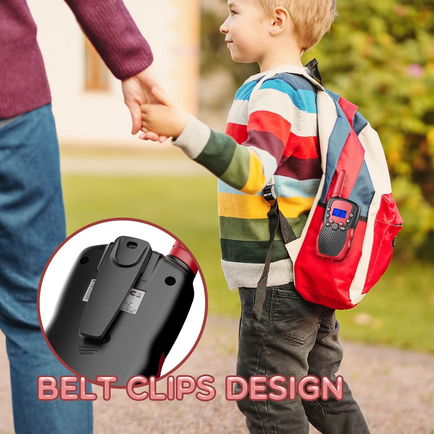 Walkie Talkies Kinderen | 22 Kanalen & LCD Display | 2-Way Radio Speelgoed 3-12 Jaar, Bereik 3 km