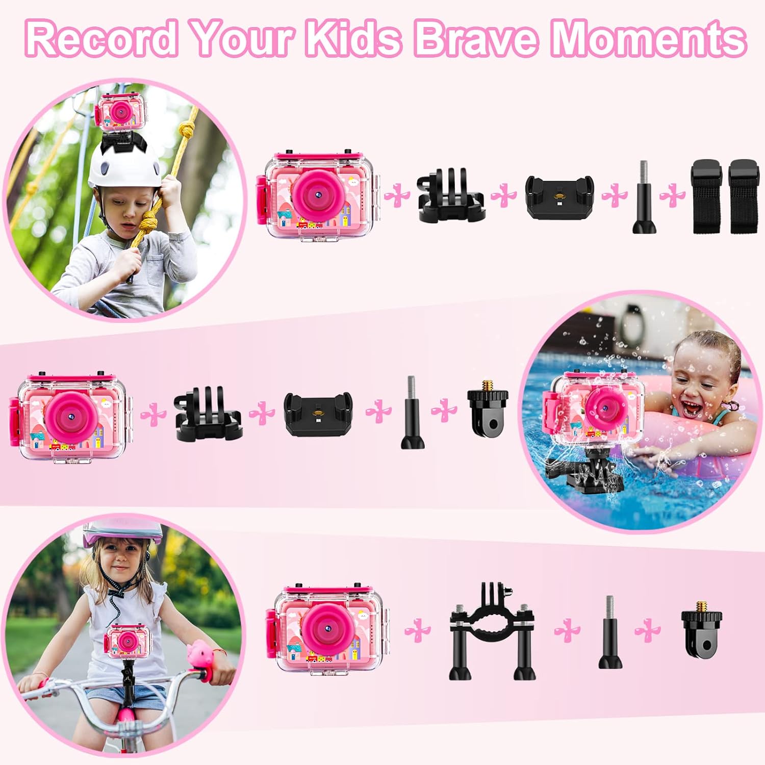 Kinder camera waterdicht | HD onderwater digitale actiecamera 1080P