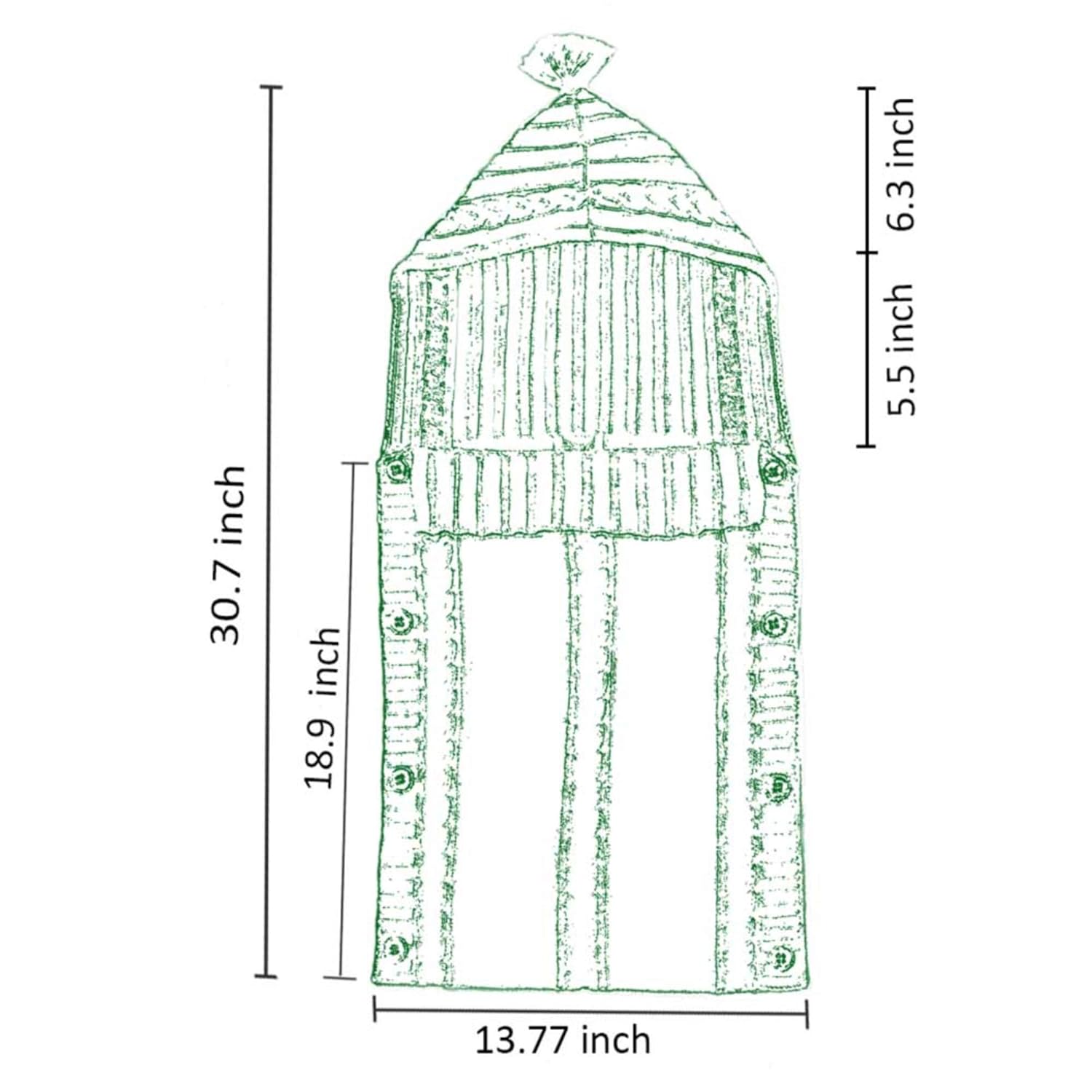 Gebreide baby wikkeldeken|Slaapzak 0-6 maanden voor kinderwagen