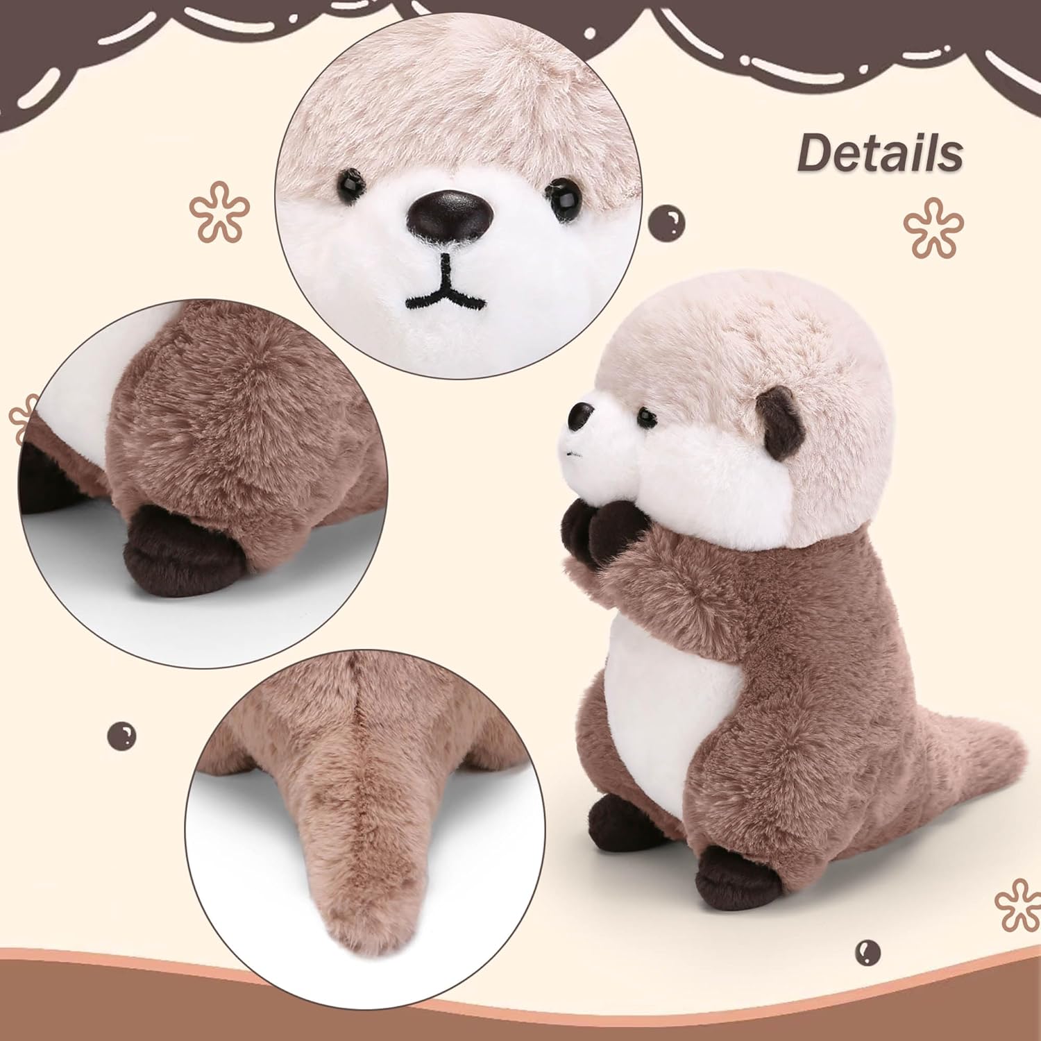 Zachte Otter Knuffel | Pluche Knuffeldier voor Kinderen en Volwassenen
