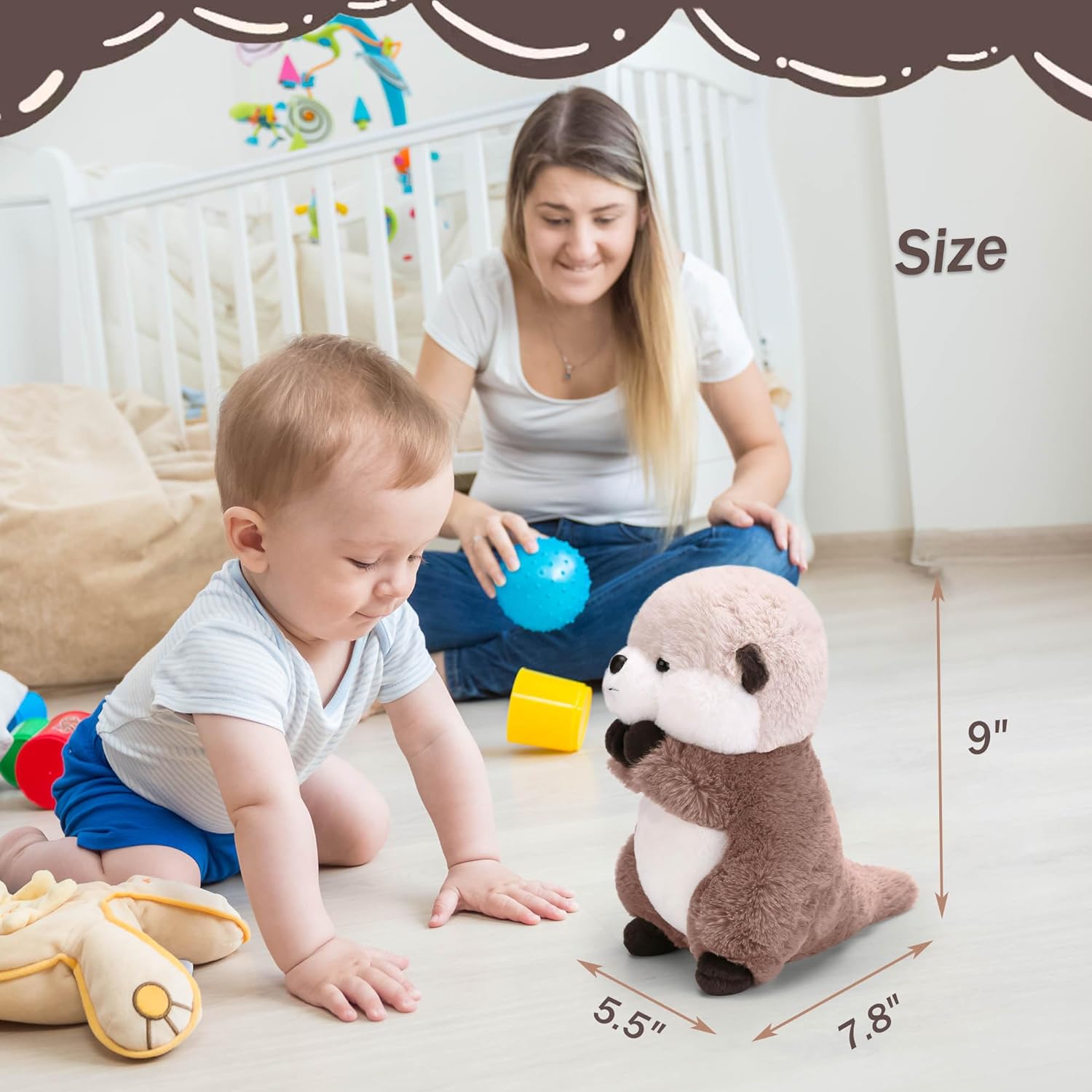 Zachte Otter Knuffel | Pluche Knuffeldier voor Kinderen en Volwassenen