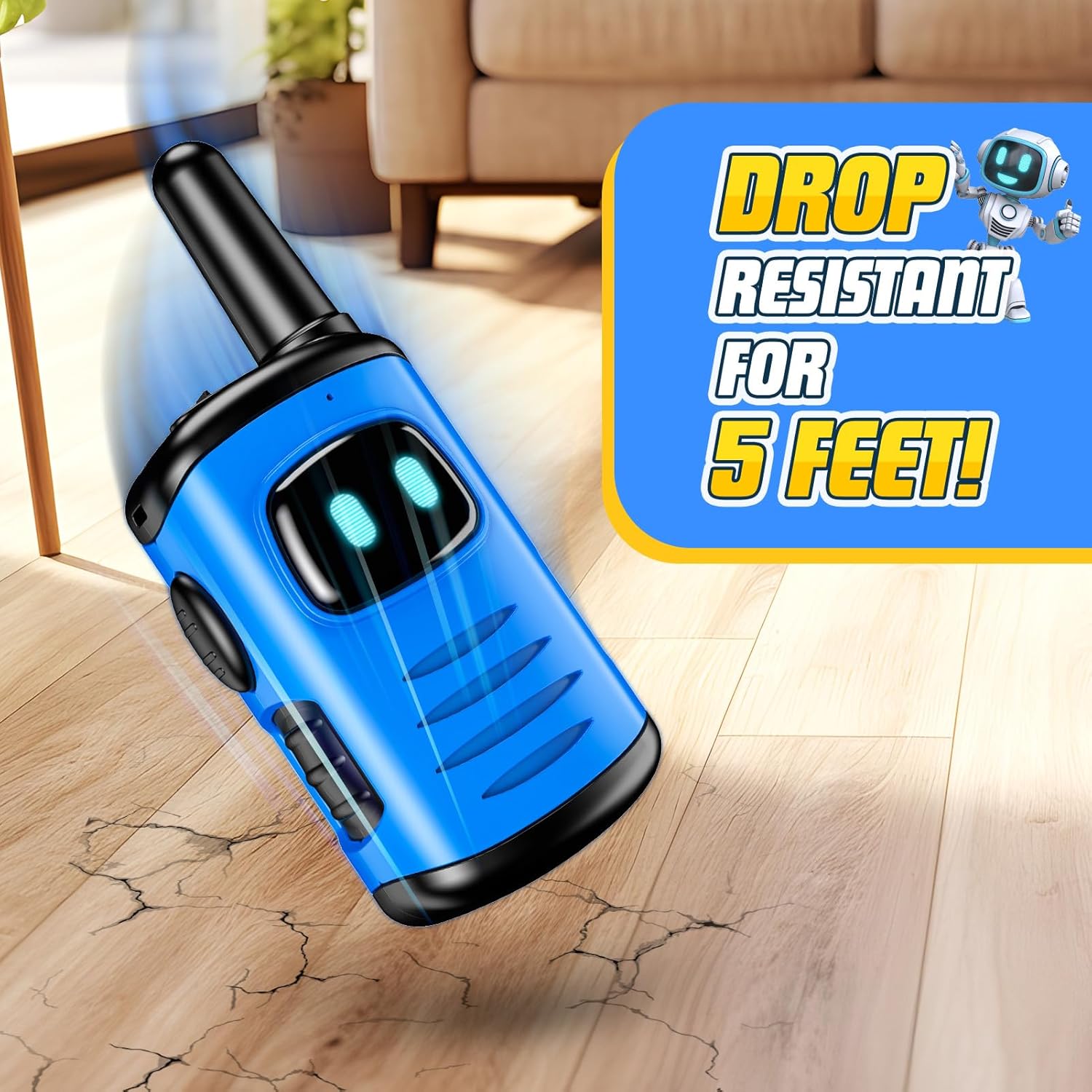 Mini Robot Walkie Talkies | 2-Pack | Cadeau voor Jongens 3–8 Jaar | Binnen & Buiten