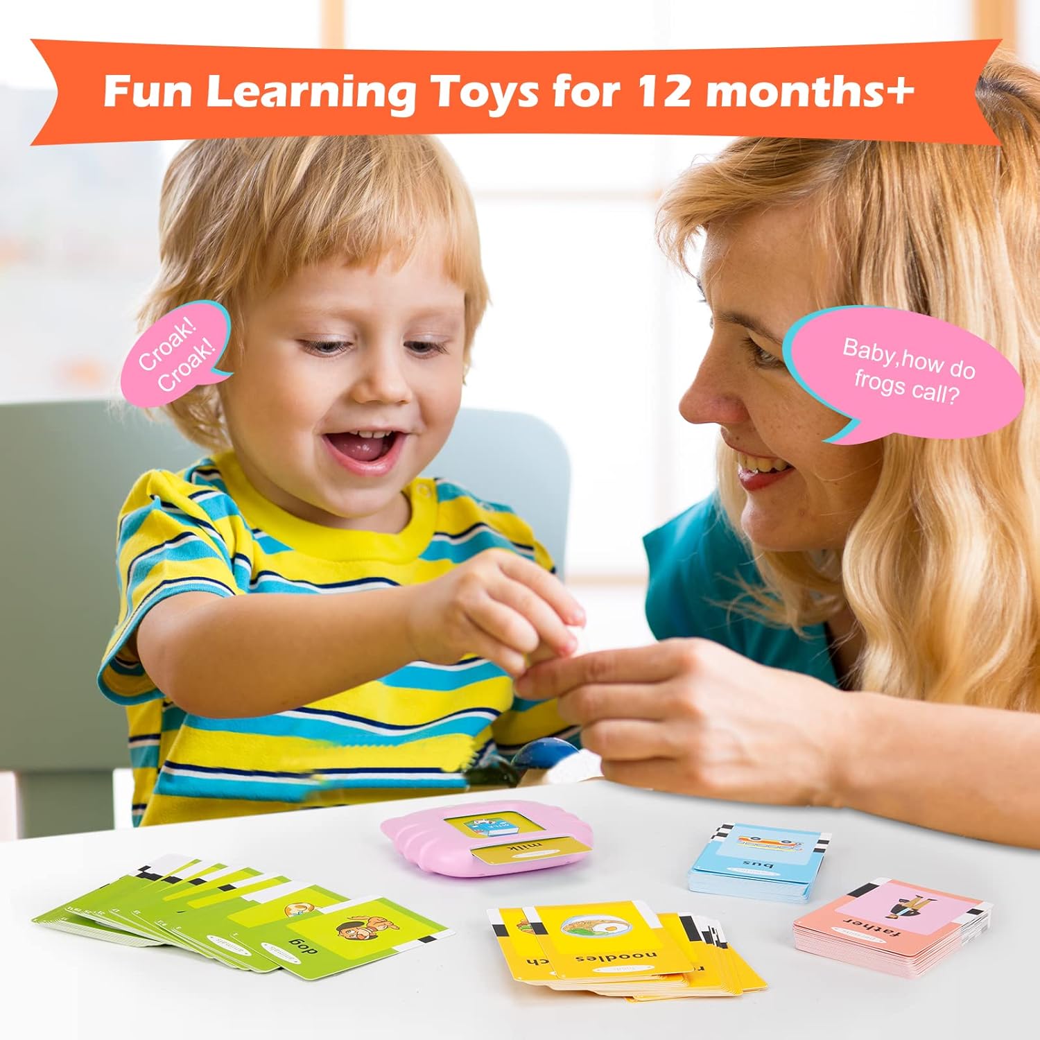 Sprekende Flashcards met 224 Woorden | Montessori Educatief Speelgoed voor Spraaktherapie en Sensorisch Onderwijs