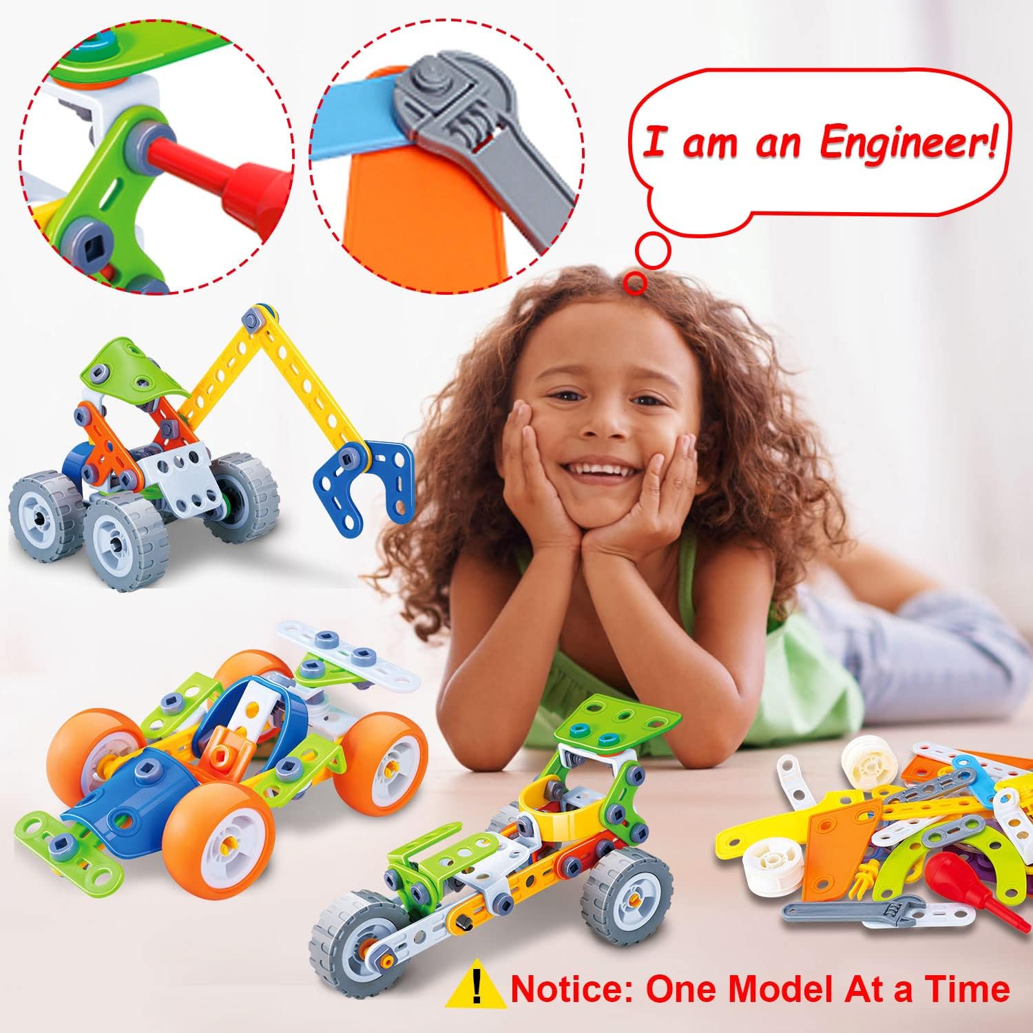 10-in-1 STEM Bouw Speelgoed voor Kids 4-8 | Bouw & Robot Speelgoed Set | Educatief Cadeau voor Jongens & Meisjes | Verjaardag Kerst Idee