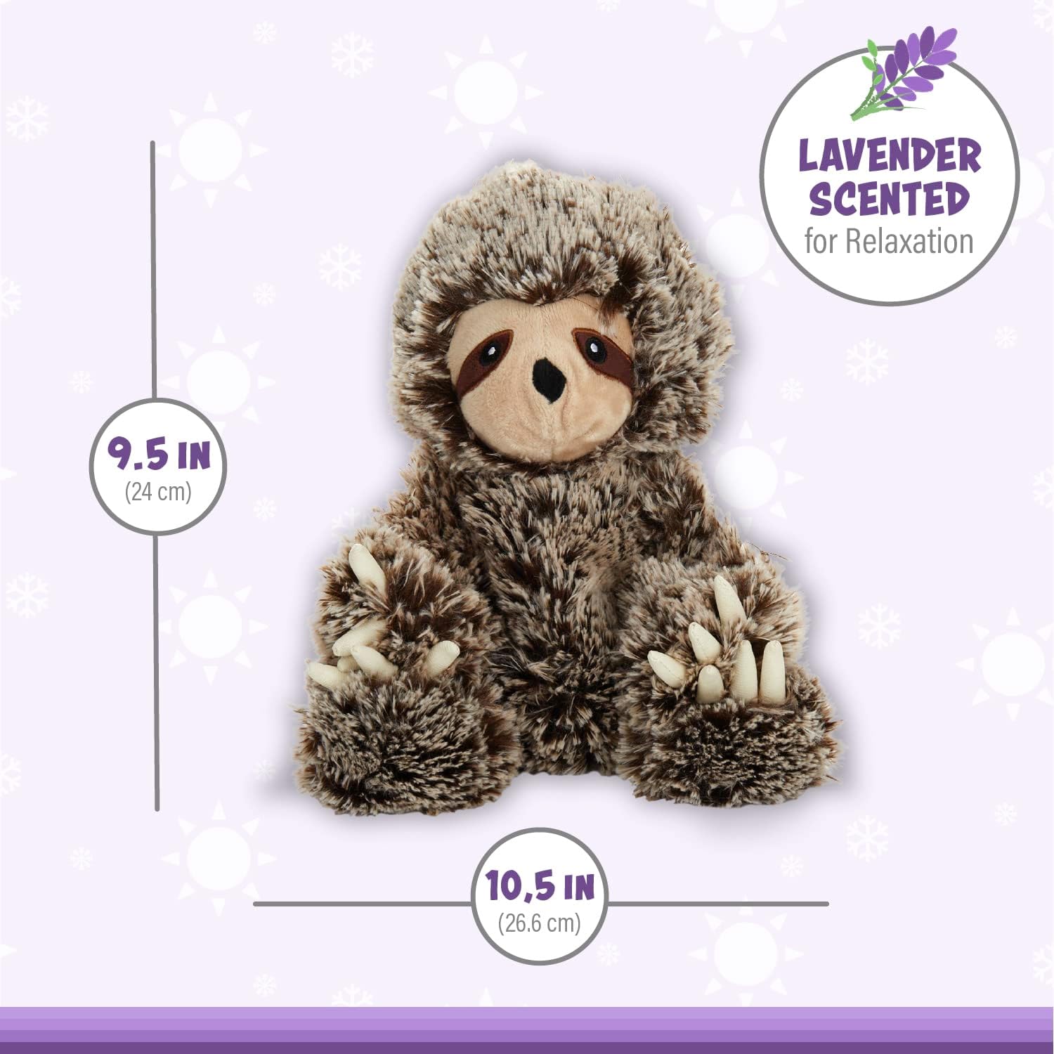 Knuffel Olifant 1,5kg | Microgolfwarmte Pluche | Lavendel Geurend & Verwarmbaar | Comfort Knuffel Voor Bedtijd Kinderen en Volwassenen