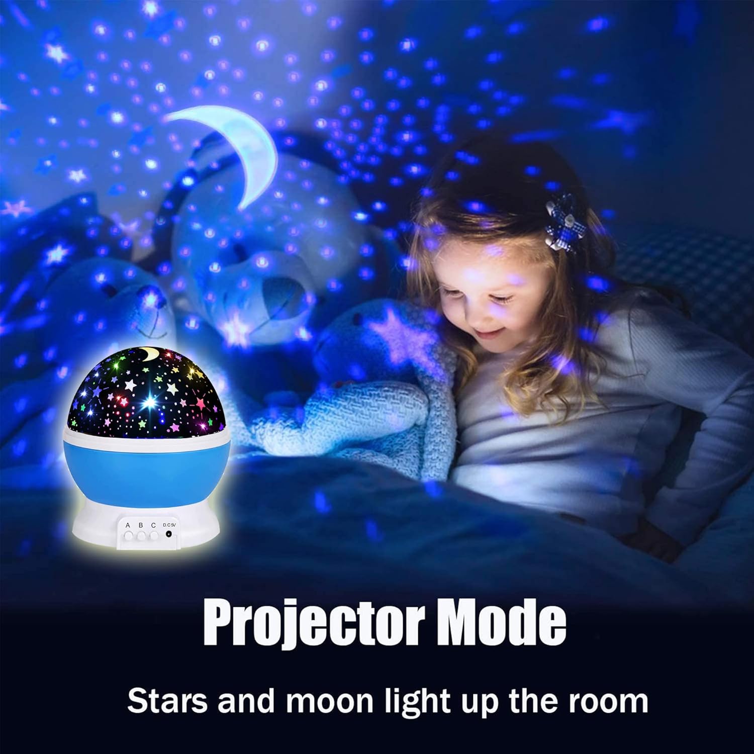 Sterren Projector Nachtlamp | Sterrenhemel Galaxy Lamp Speelgoed voor Kinderen van 1-10 Jaar Oud Kerstcadeau