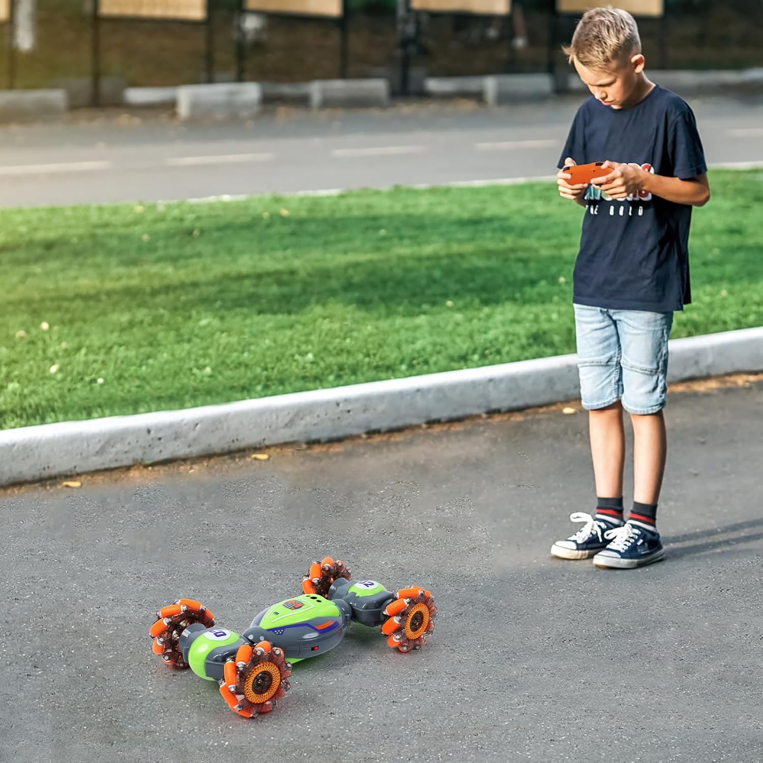 RC Stuntauto met Gebarenbediening | 4WD Twist Auto met Licht & Muziek | Speelgoed voor Jongens 6-12 Jaar