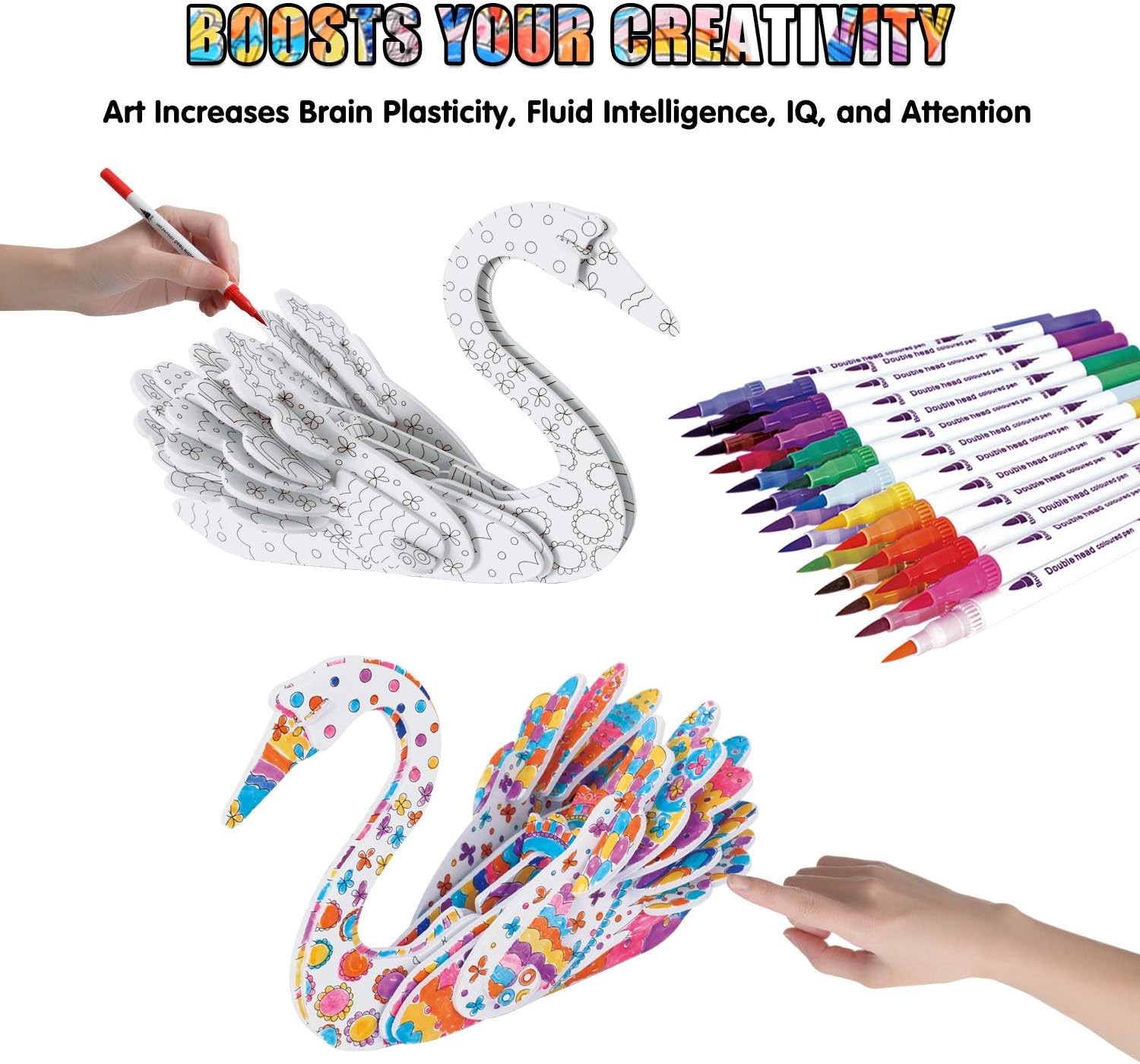 3D Schilderkit voor Kinderen 6-12 Jaar | Creatieve Knutselactiviteiten | Educatief Verjaardagscadeau | STEM-Activiteiten