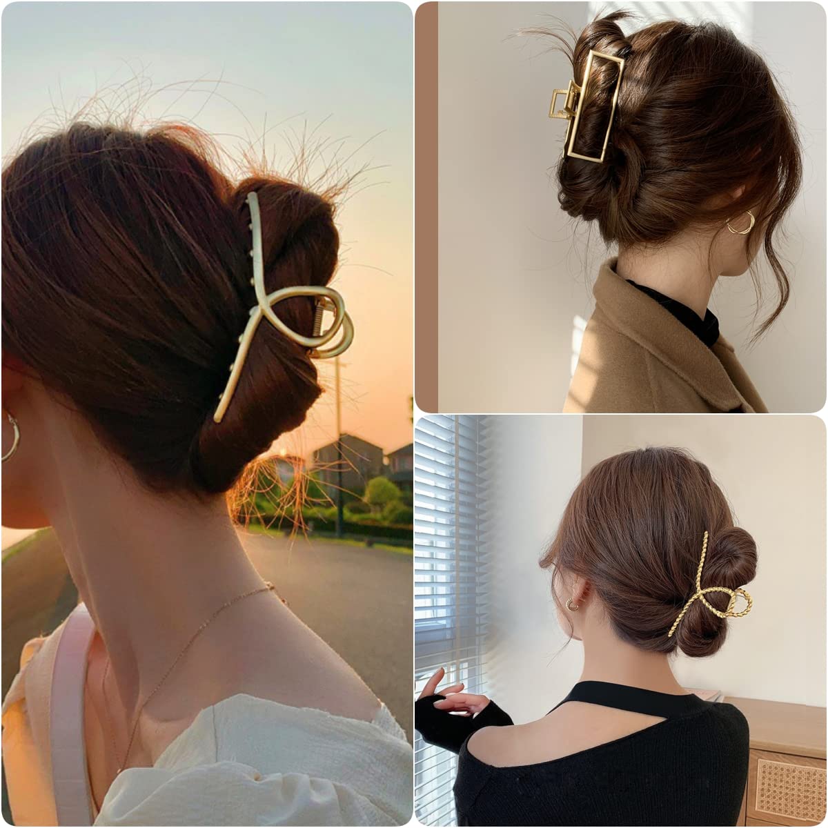3 stuks spinnenweb schedel haarclips | Grote zwarte haaraccessoires
