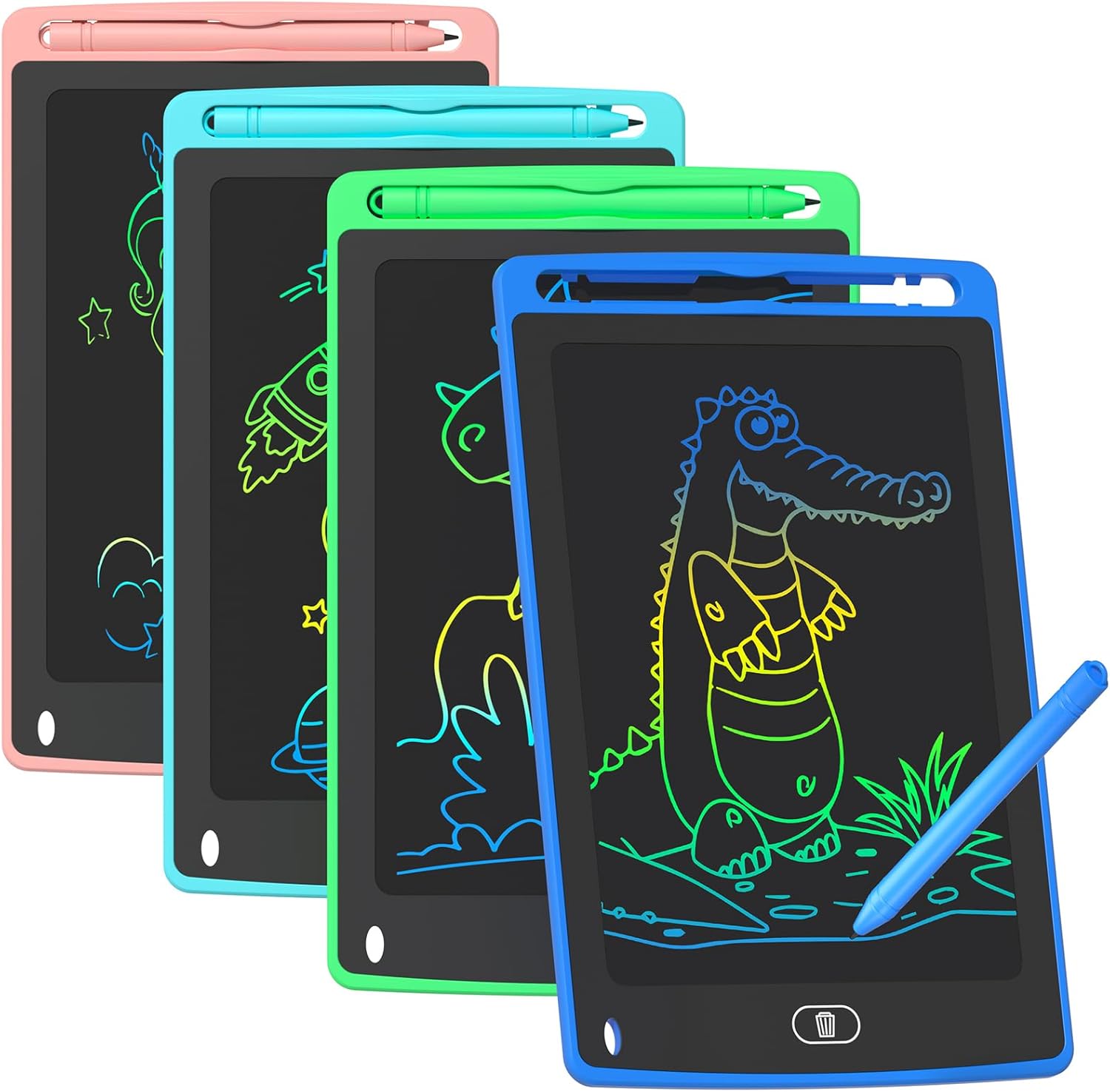 4-pack LCD Tekentablet | 8,5” Doodle Board 3–8 Jaar