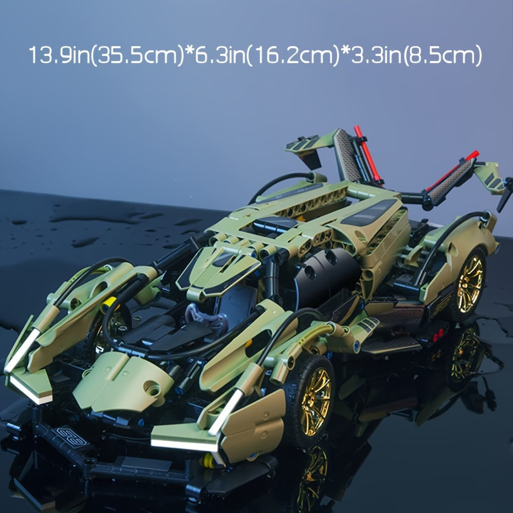 452-delige high-tech raceauto bouwset - Perfect verjaardagscadeau.