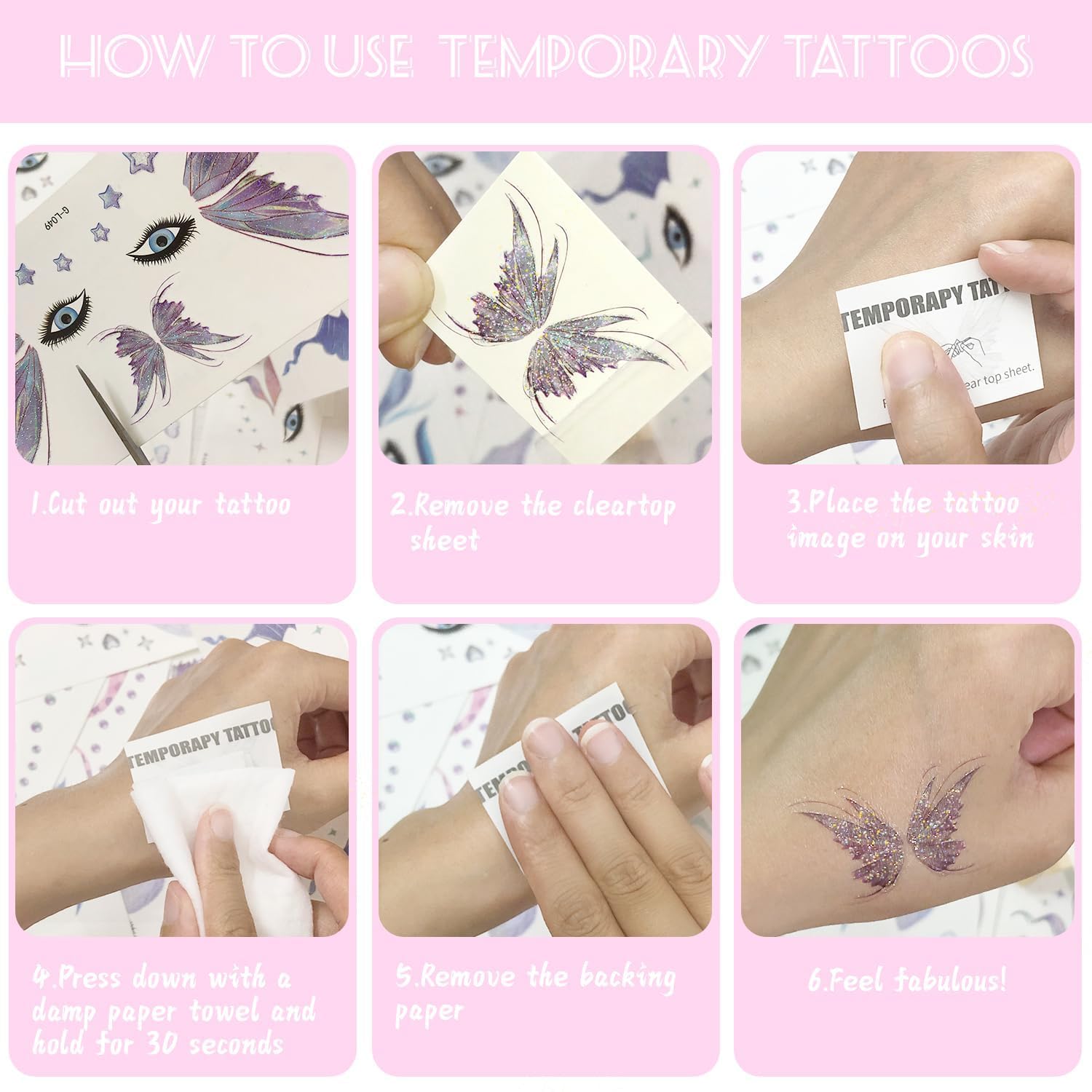 216 stuks Halloween tattoos kinderen | Glow in the dark tijdelijke tattoos