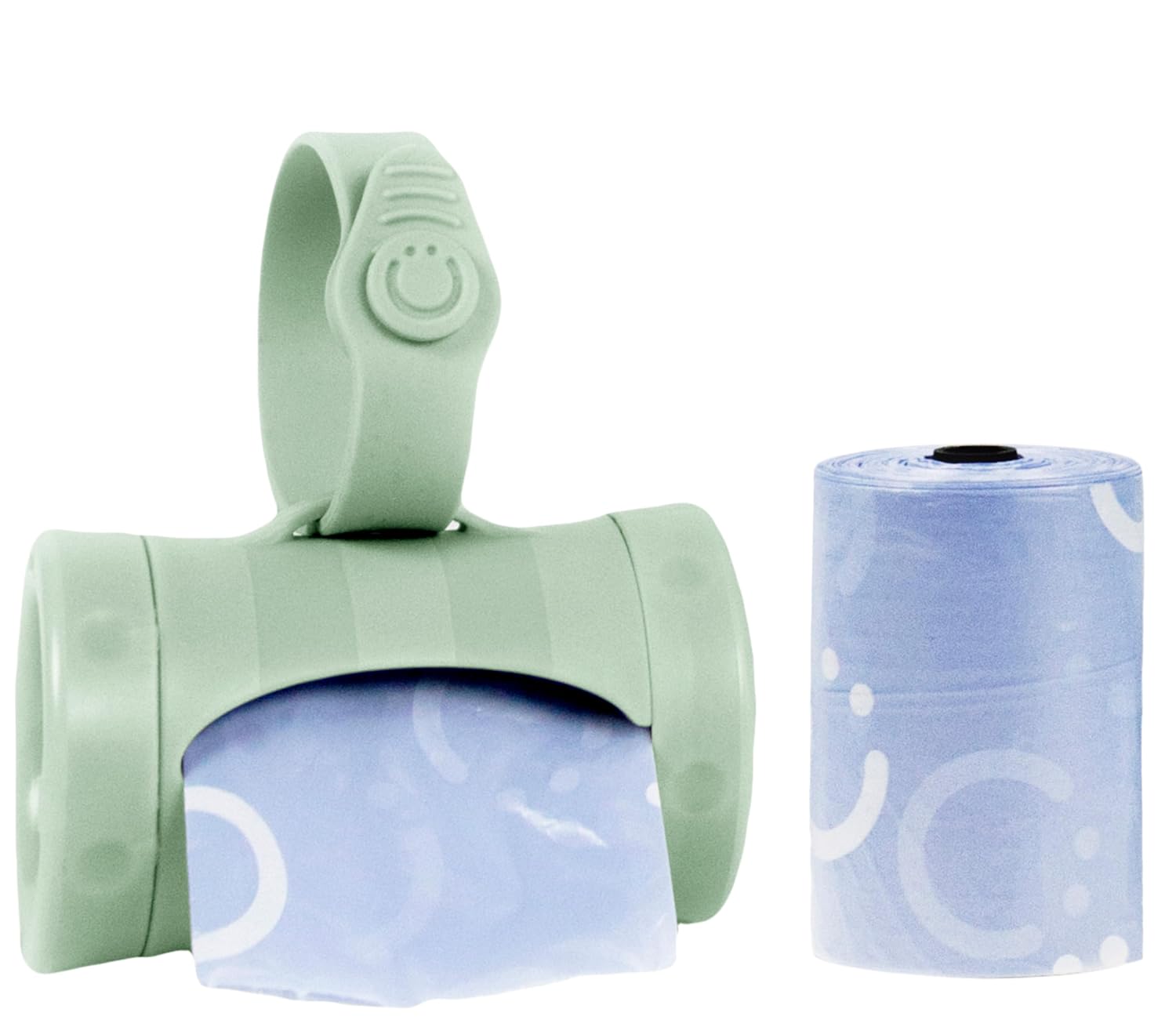 Opvouwbare Zakdispenser voor Baby | Handige Accessoire voor Diaper Bag | Lavender Geurige Zakjes | Taupe