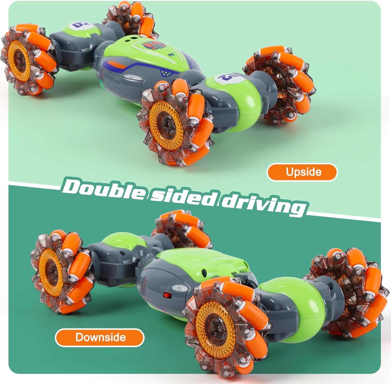 RC Stuntauto met Gebarenbediening | 4WD Twist Auto met Licht & Muziek | Speelgoed voor Jongens 6-12 Jaar
