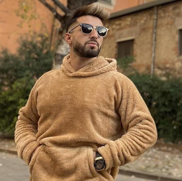 Oversized Fluffy Hoodie | Fleece Lange Mouwen Losse Sweatshirts Streetwear Voor Mannen
