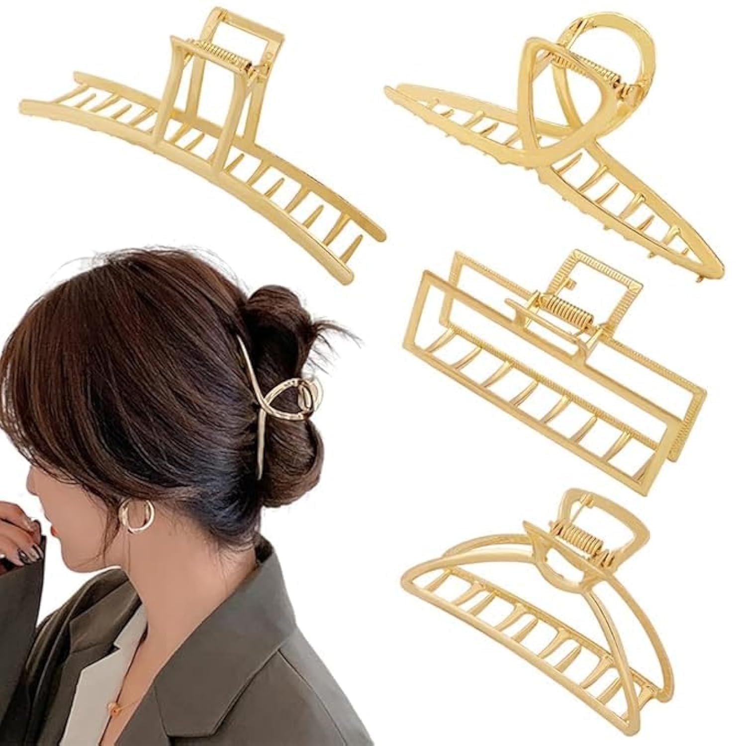 3 stuks spinnenweb schedel haarclips | Grote zwarte haaraccessoires