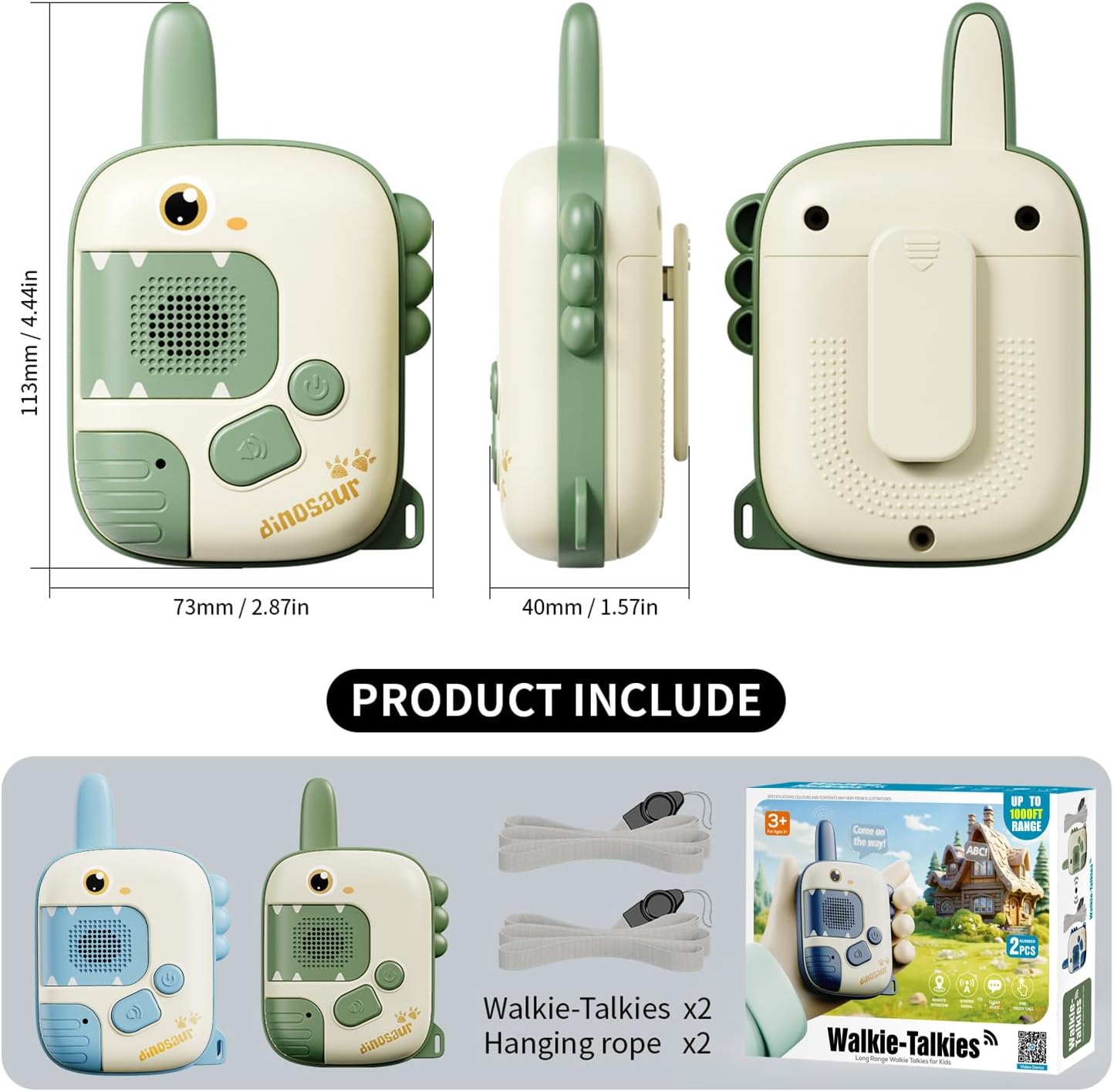 Walkie Talkies Eenhoorn – 2-Pack Speelgoed voor Meisjes 3-10 jr Buiten Spel