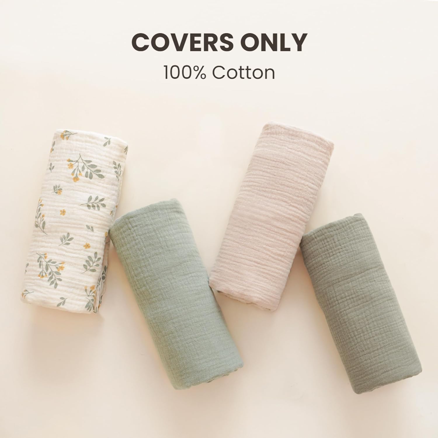 2 Pack Baby Lounger Overtrek | Zachte en Ademende Lounger Overtrek voor Pasgeborenen