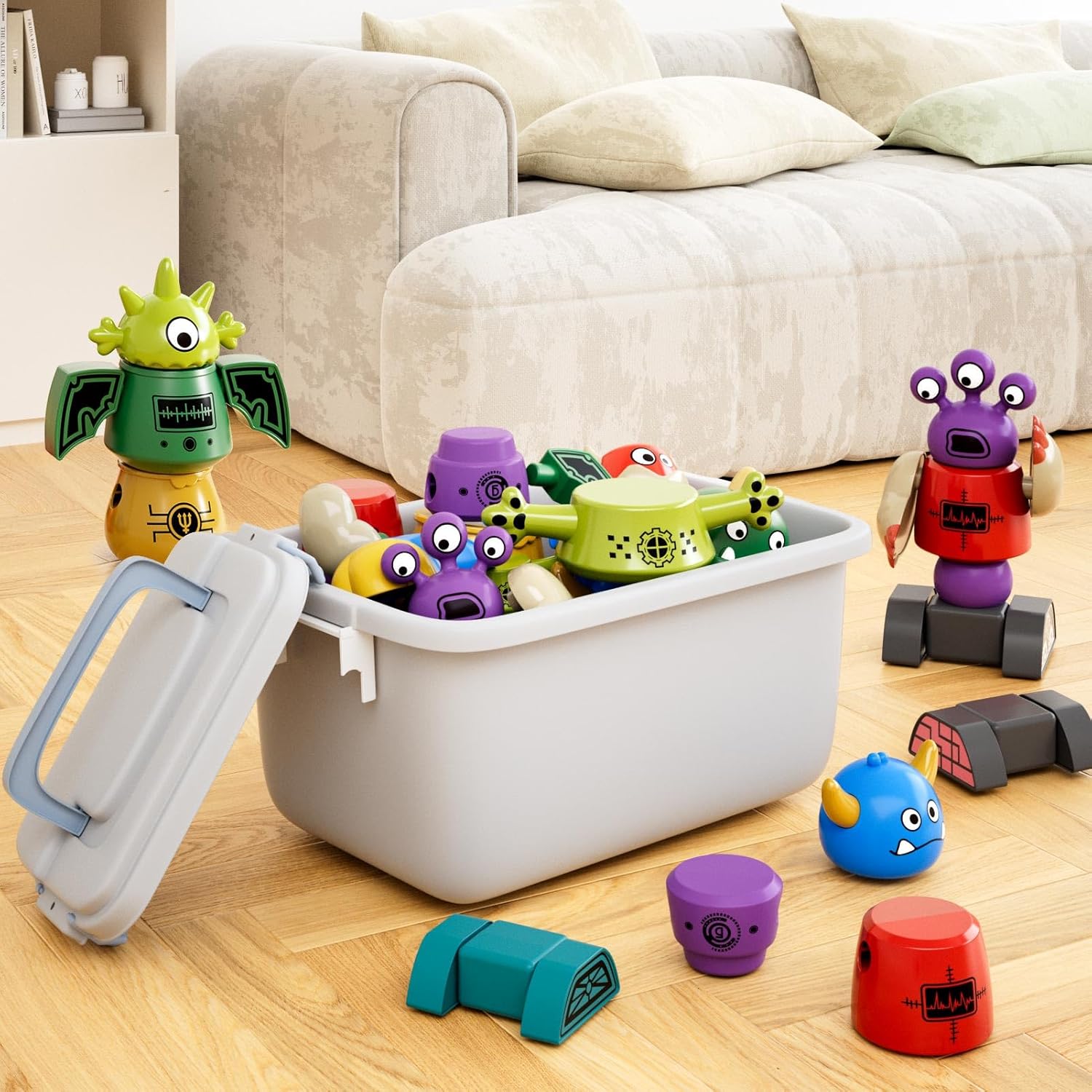 Magnetisch Robot Speelgoed 3-8 Jaar | Stapelbare Transformeerbare Robots