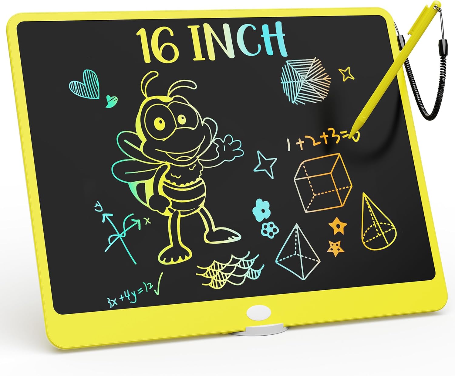 LCD Schrijftablet 10 Inch | Kleurrijk Elektronisch Tekenbord | Herbruikbare & Wisbare Doodle Tablet voor Kinderen