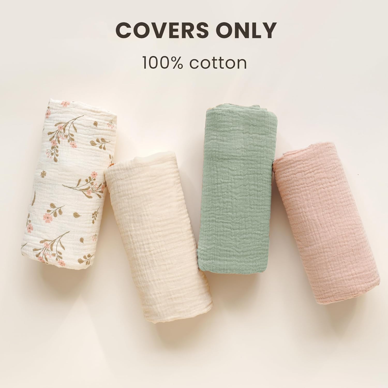 2 Pack Baby Lounger Overtrek | Zachte en Ademende Lounger Overtrek voor Pasgeborenen