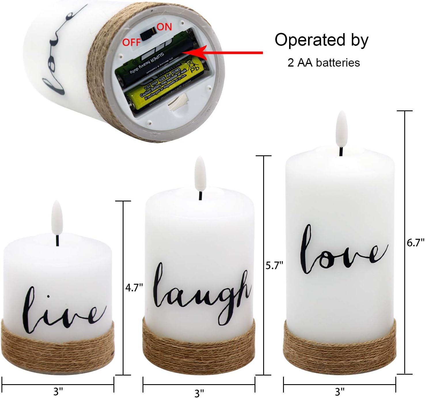 6 stuks LED kaarsen met afstandsbediening | Halloween decoratie zonder vlam