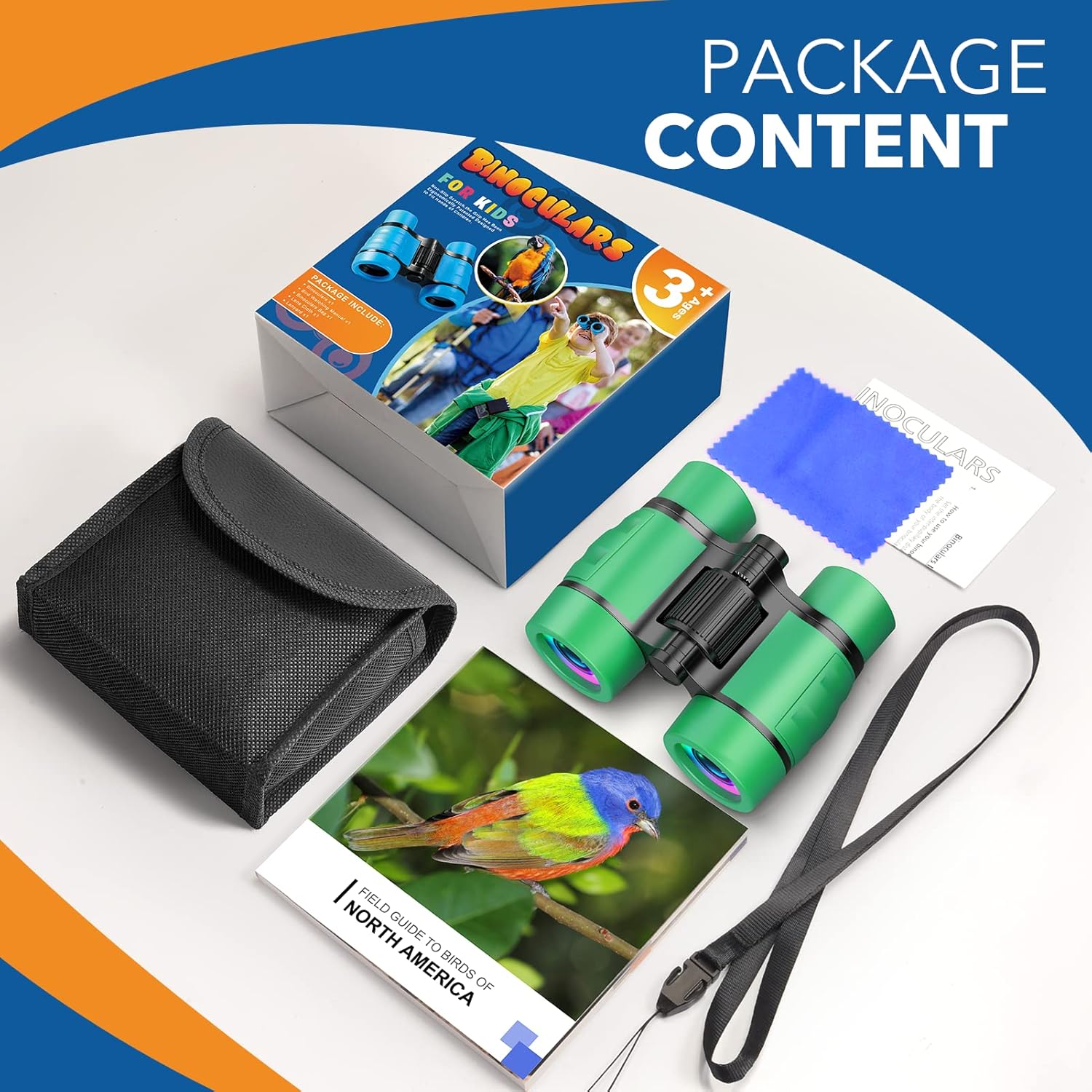 Verrekijkers voor Kids | Vogels Spotten Speelgoed voor Jongens & Meisjes 4-7 | Buiten Avontuur Set met Handleiding | Educatief Wandel Cadeau