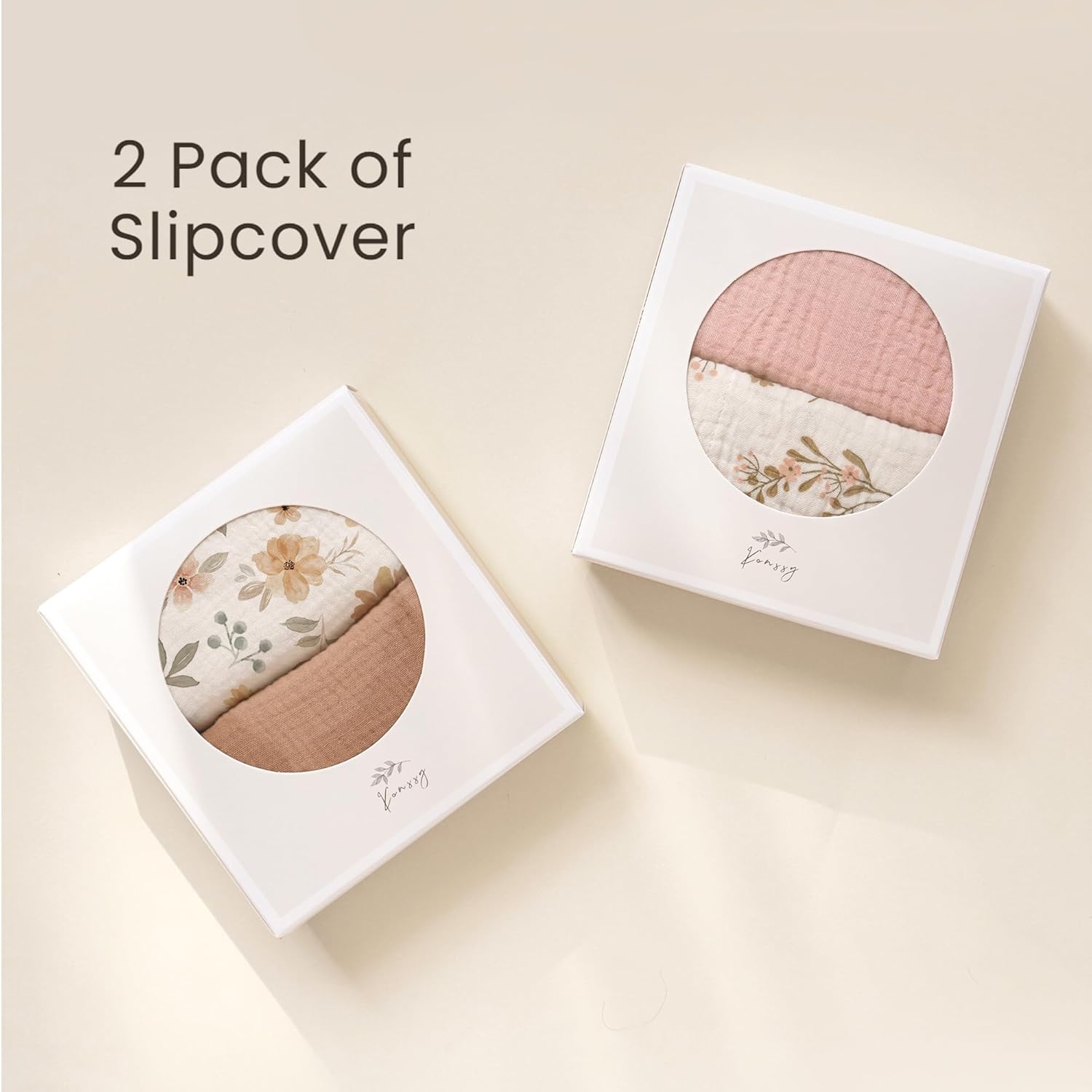 2 Pack Baby Lounger Overtrek | Zachte en Ademende Lounger Overtrek voor Pasgeborenen