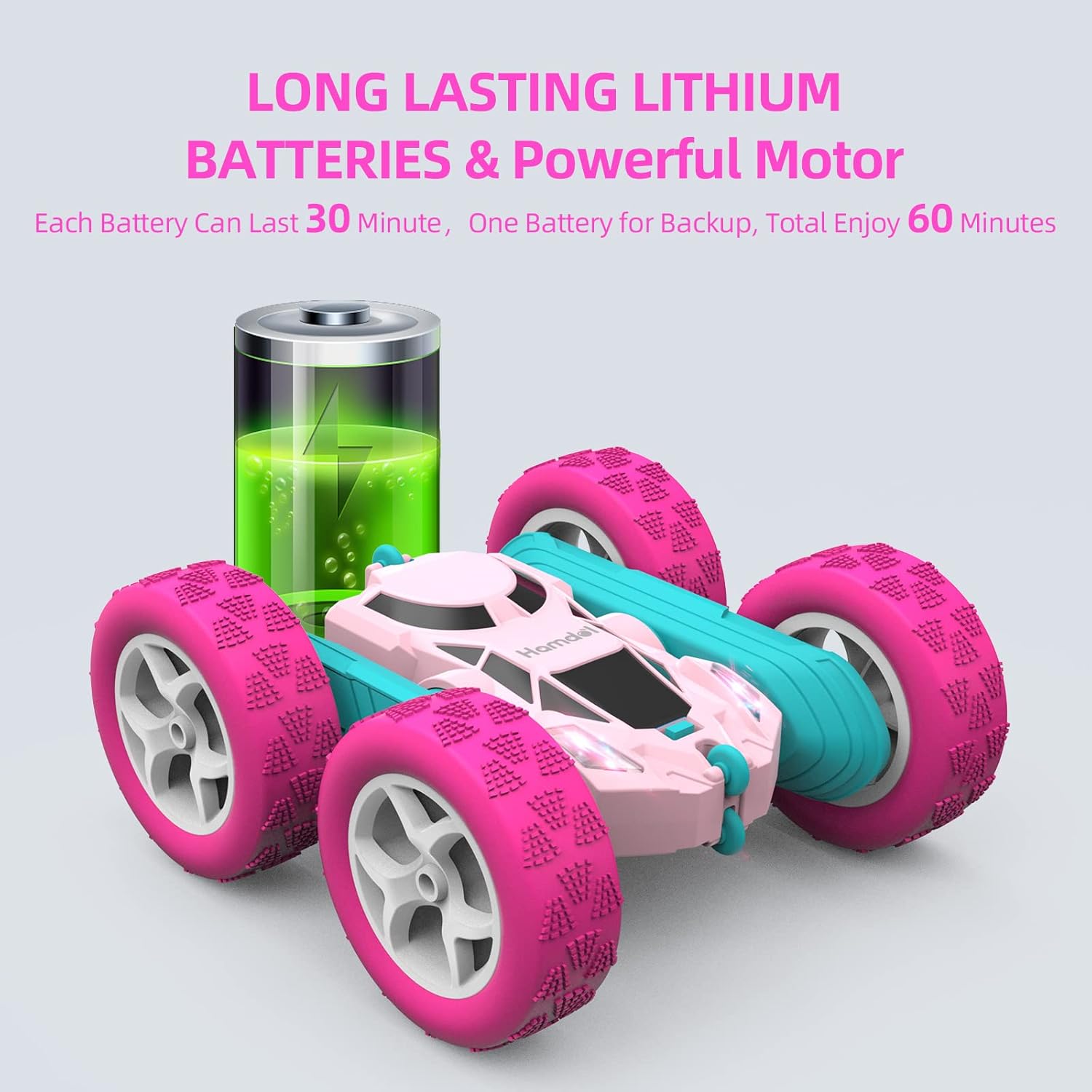 RC Stuntauto Kinderen 360° Rotatie – 4WD Dubbelzijdige Afstandsbediening Racewagen met LED Verlichting – Oplaadbaar Speelgoed Jongens Meisjes 6-12 Jaar