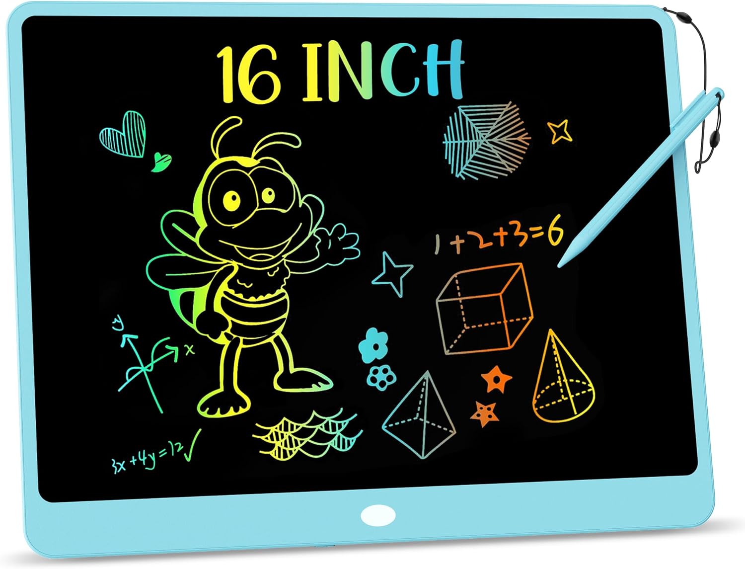 LCD Schrijftablet 10 Inch | Kleurrijk Elektronisch Tekenbord | Herbruikbare & Wisbare Doodle Tablet voor Kinderen