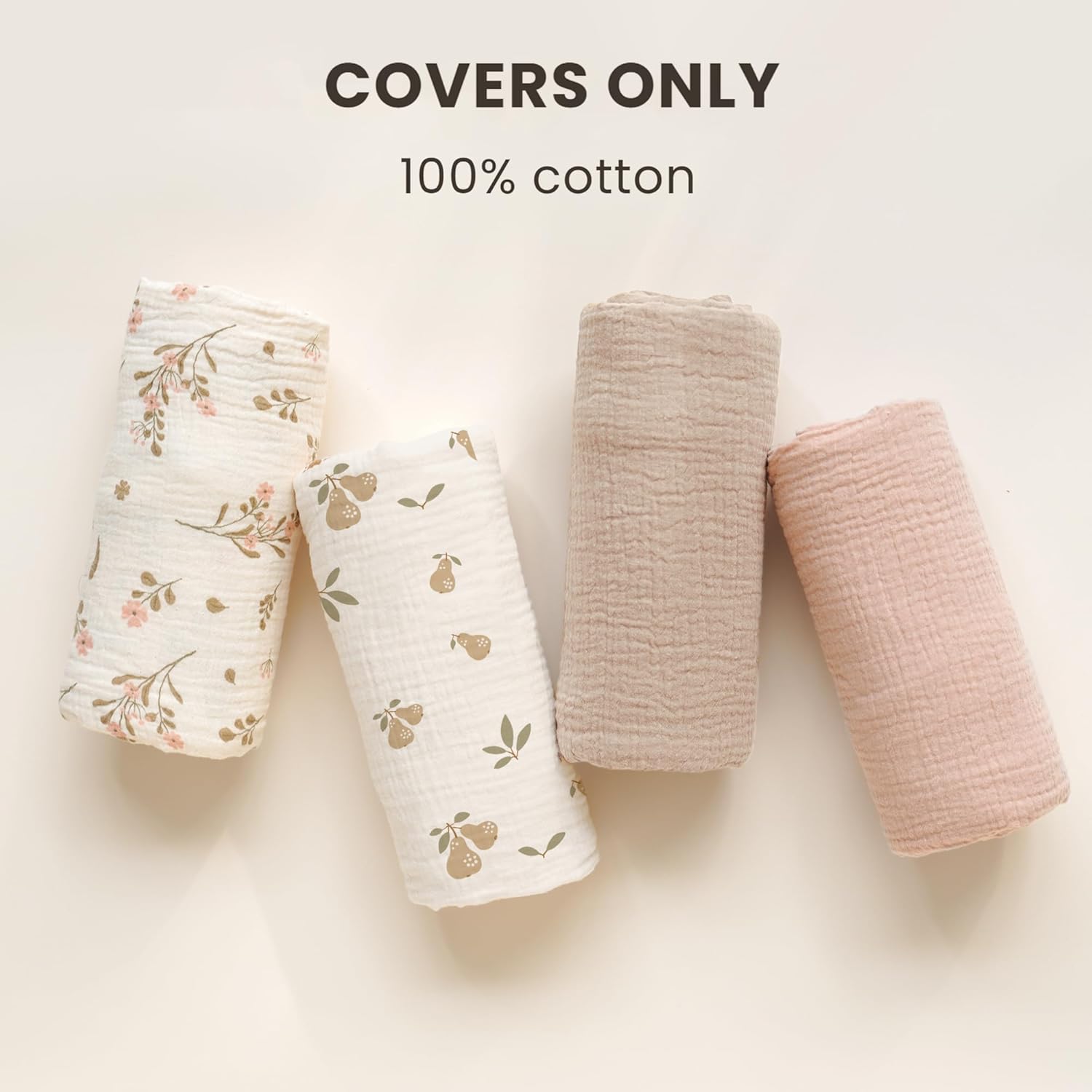 2 Pack Baby Lounger Overtrek | Zachte en Ademende Lounger Overtrek voor Pasgeborenen