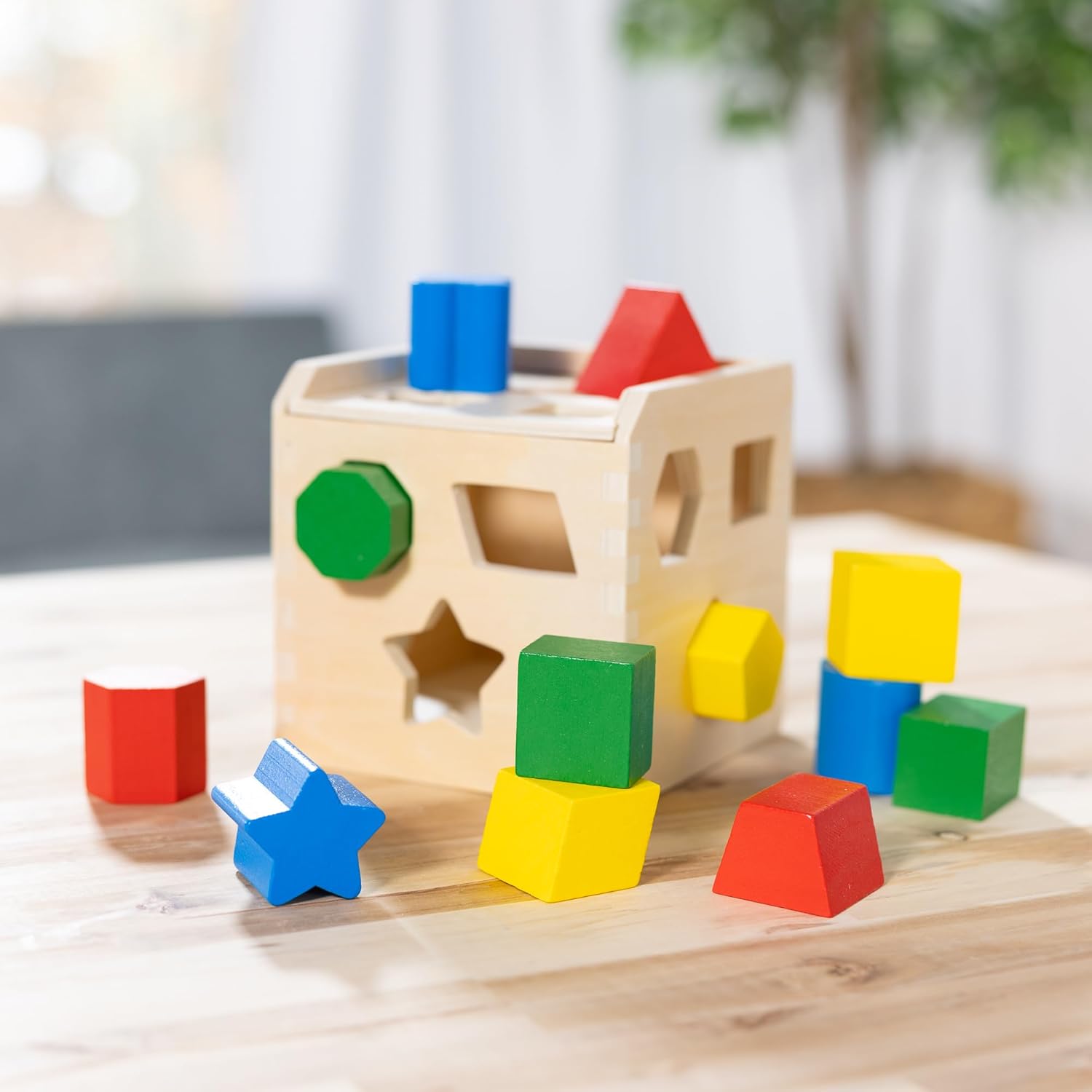 Montessori Houten Drukbord | 27 LED Lichten Sensorisch Speelgoed voor Peuters van 1-6 Jaar