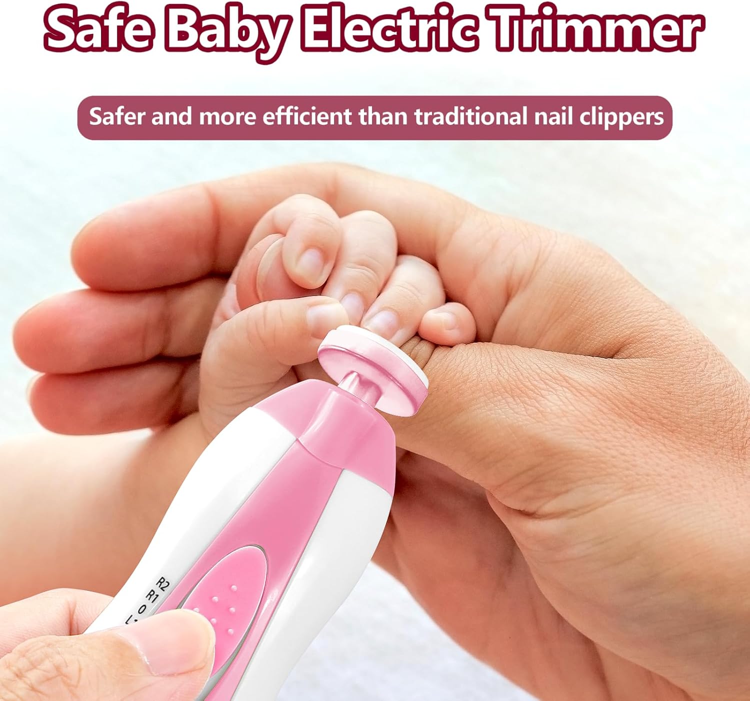 Elektrische baby nageltrimmer | 6-in-1 nagelvijl & manicure set voor baby en volwassenen