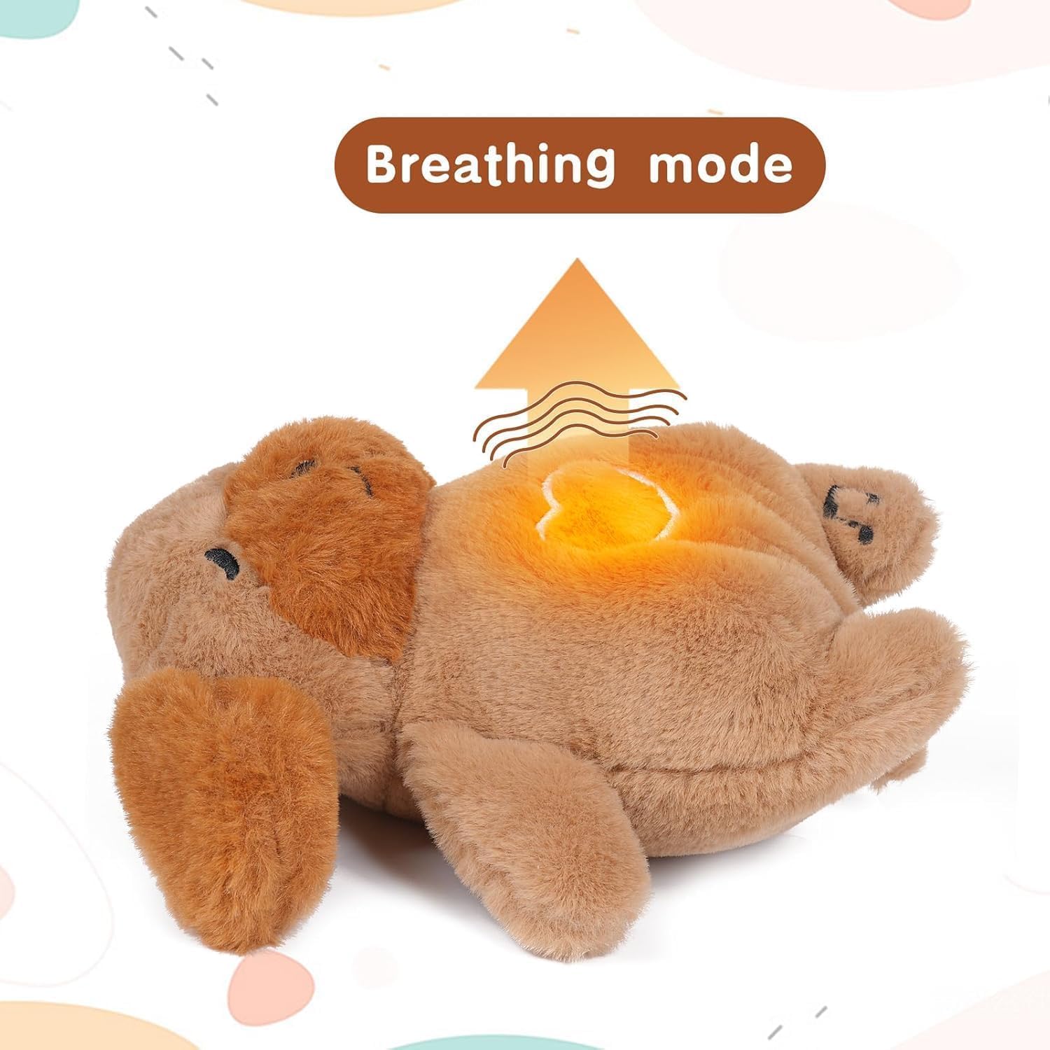 Soothe Snuggle Hond Knuffel | Ademend Pluche Dier Voor Angst Verlichting | Met Realistische Beweging & Licht Muziek | Kinderen en Volwassenen