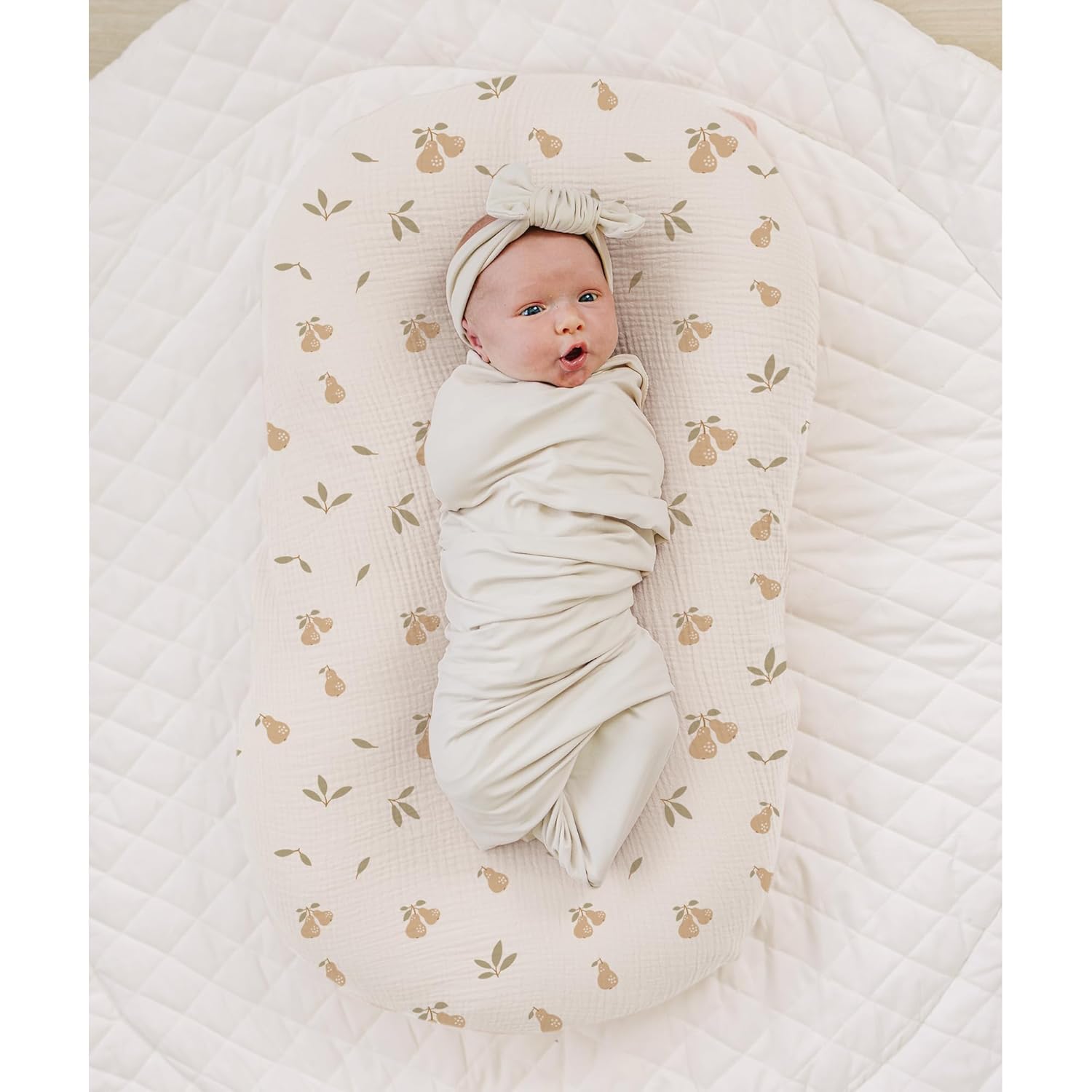 2 Pack Baby Lounger Overtrek | Zachte en Ademende Lounger Overtrek voor Pasgeborenen