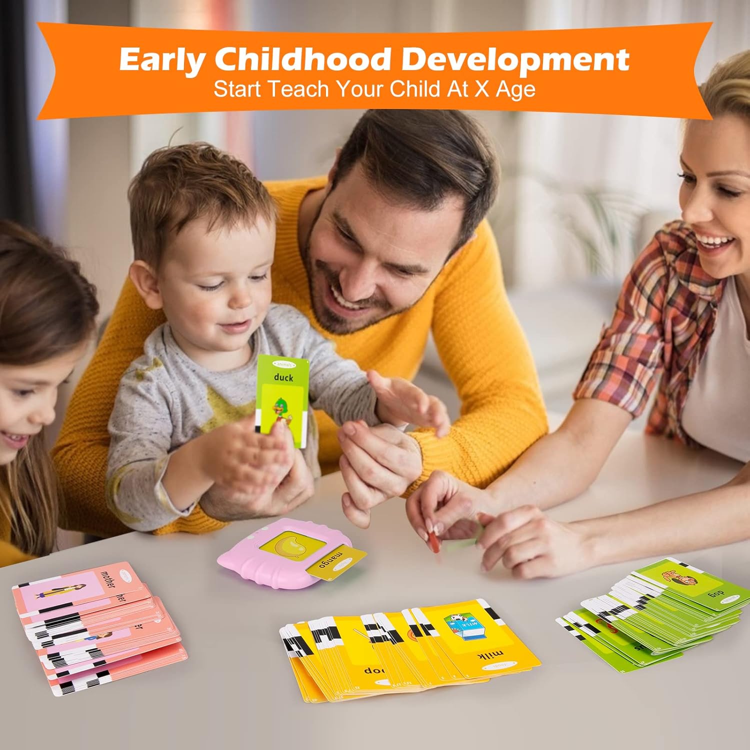 Sprekende Flashcards met 224 Woorden | Montessori Educatief Speelgoed voor Spraaktherapie en Sensorisch Onderwijs