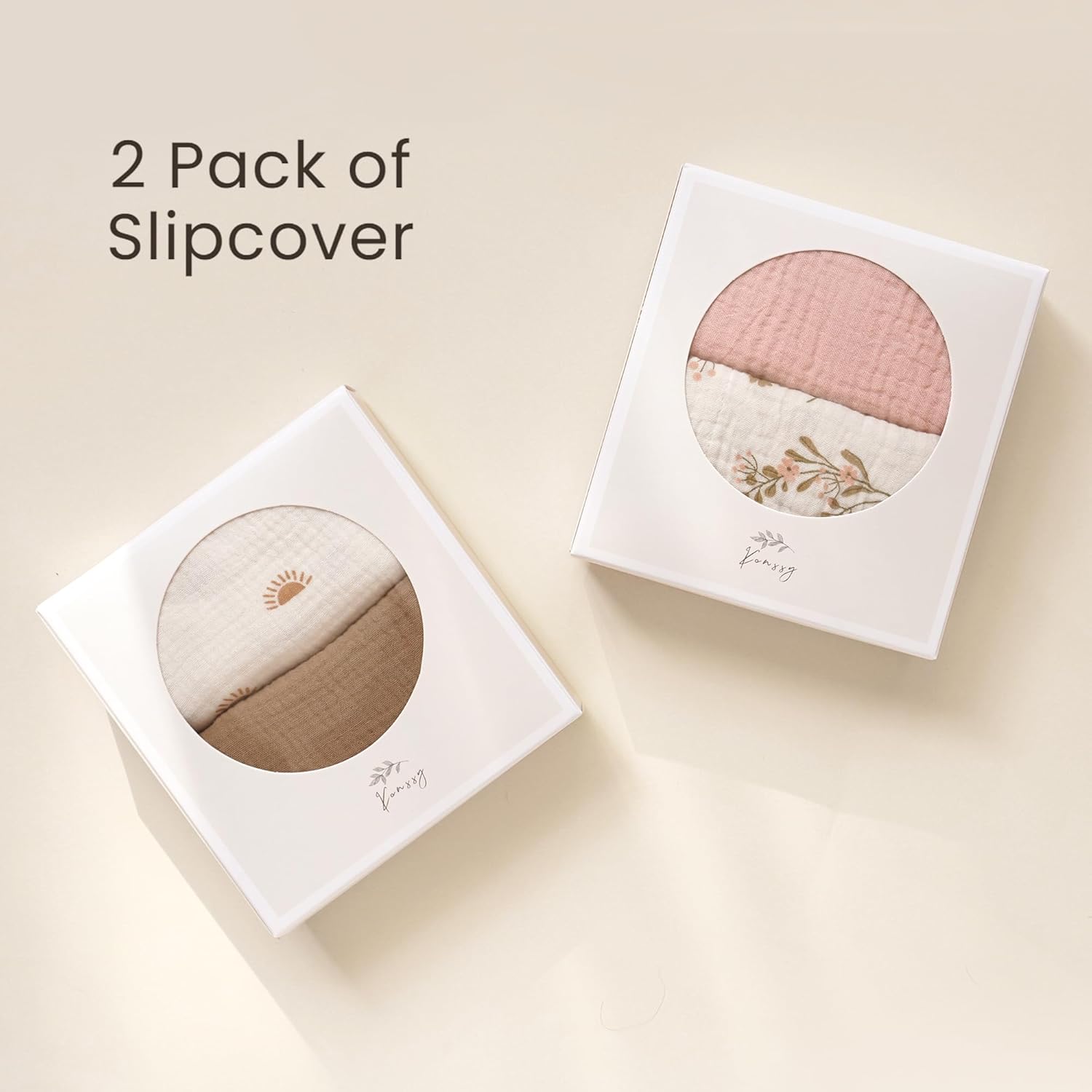 2 Pack Baby Lounger Overtrek | Zachte en Ademende Lounger Overtrek voor Pasgeborenen