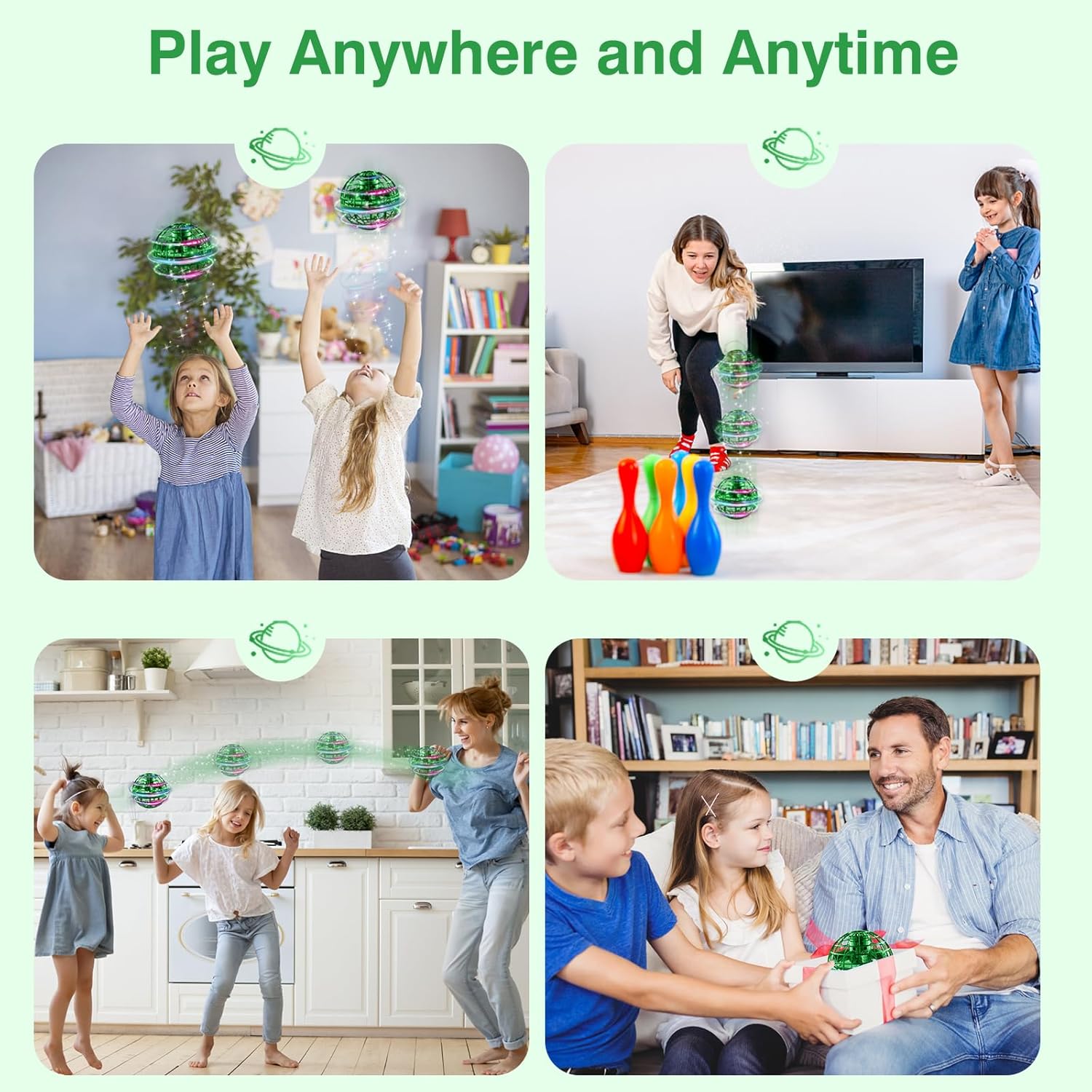 Flying Orb Ball 2025 | Handgestuurde mini drone boemerang speelgoedbal