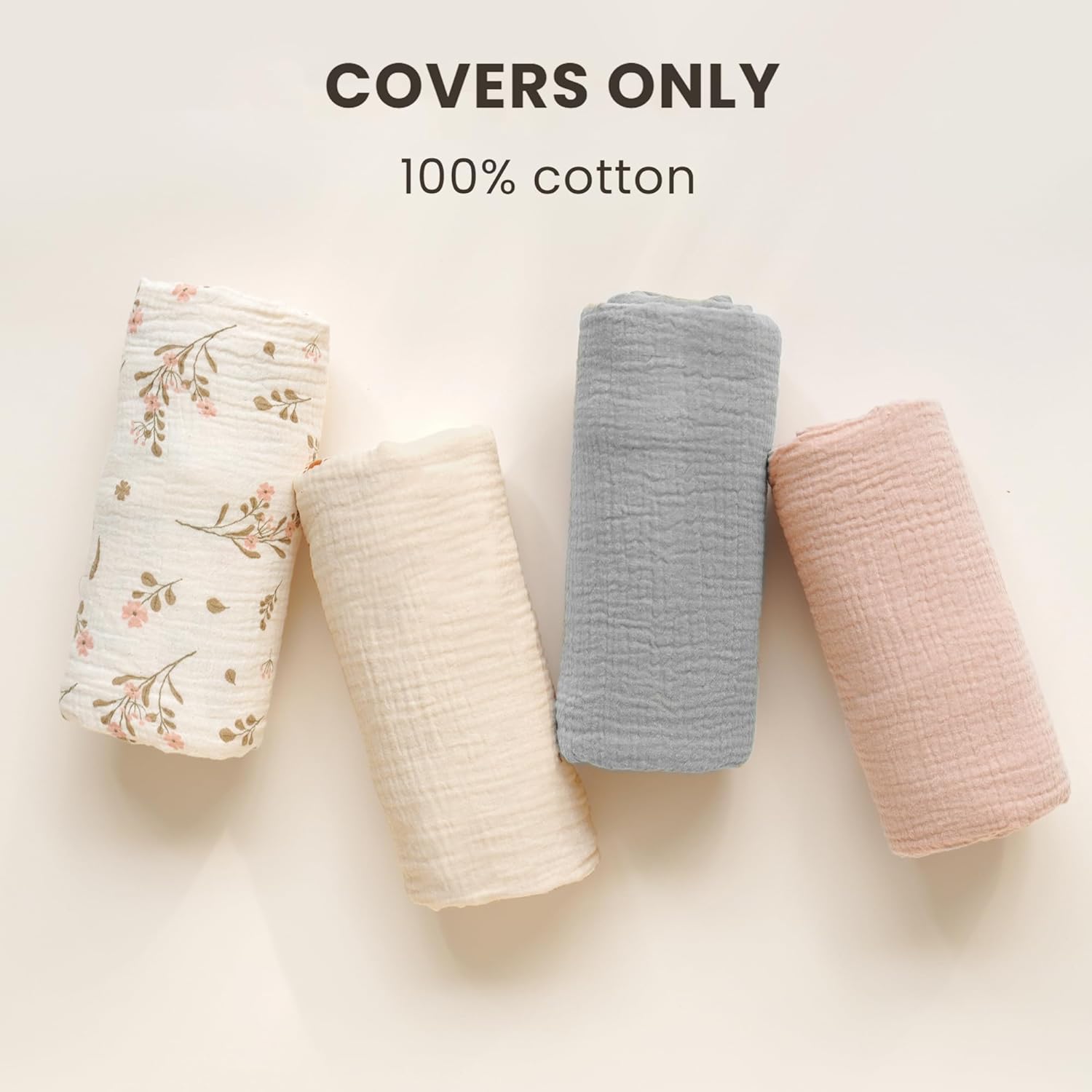 2 Pack Baby Lounger Overtrek | Zachte en Ademende Lounger Overtrek voor Pasgeborenen