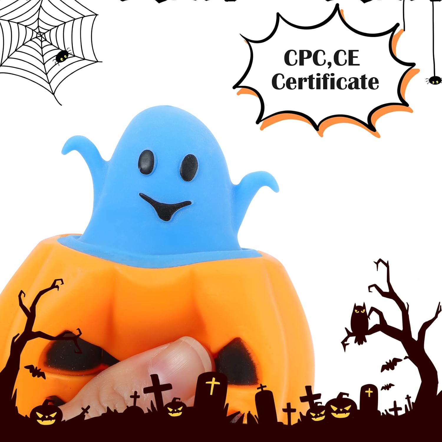 Pompoen squishy speelgoed 12 stuks | Grappig stressballetje