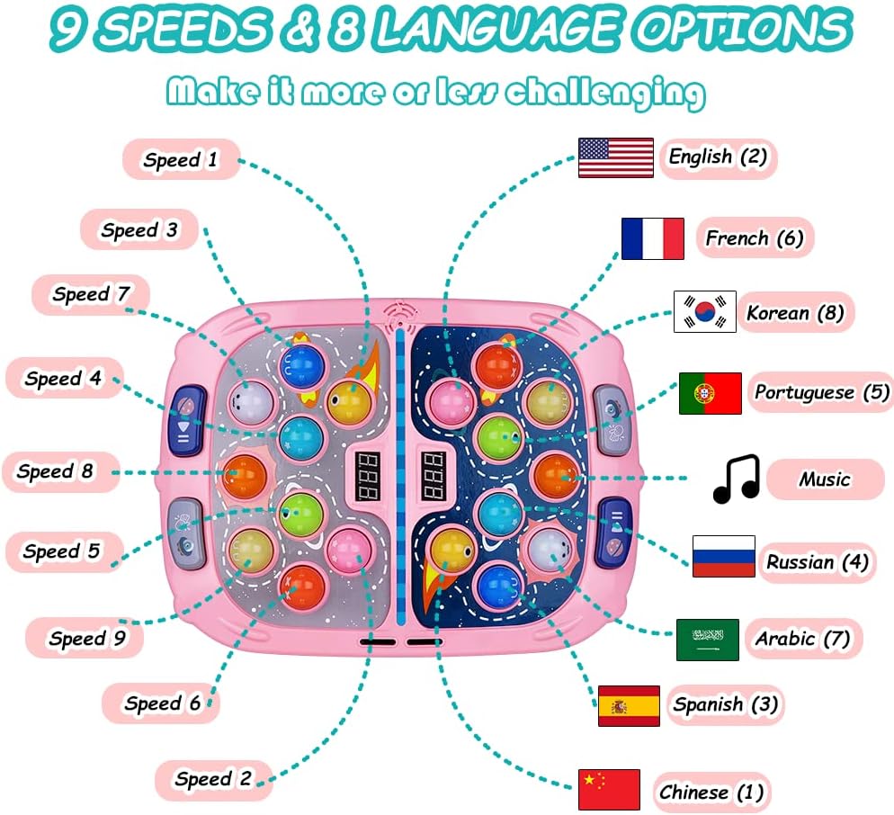 Whack-a-Mole spel | Interactief hamer spel met licht & geluid voor kinderen