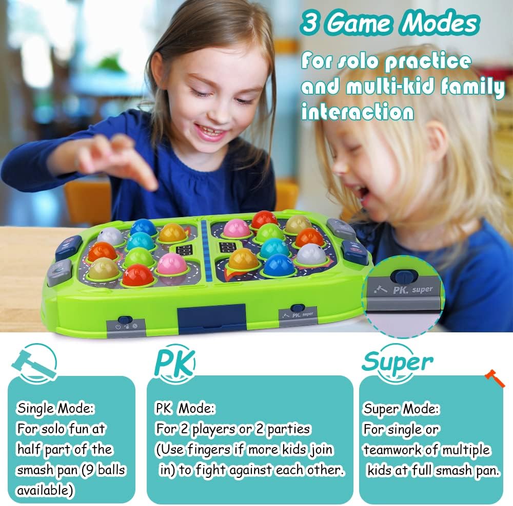 Whack-a-Mole spel | Interactief hamer spel met licht & geluid voor kinderen