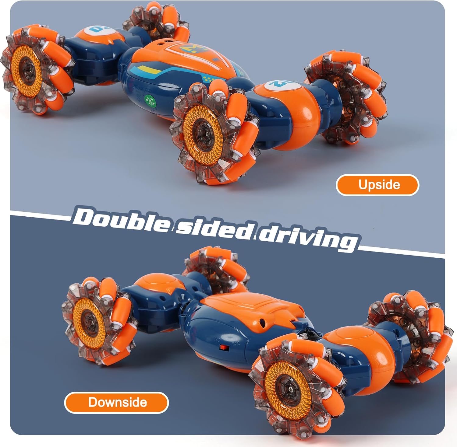 RC Stuntauto met Gebarenbediening | 4WD Twist Car met Licht & Muziek | Speelgoed Cadeau voor Jongens 6-12 Jaar