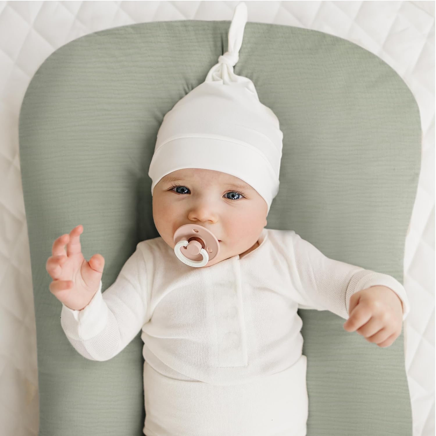 2 Pack Baby Lounger Overtrek | Zachte en Ademende Lounger Overtrek voor Pasgeborenen