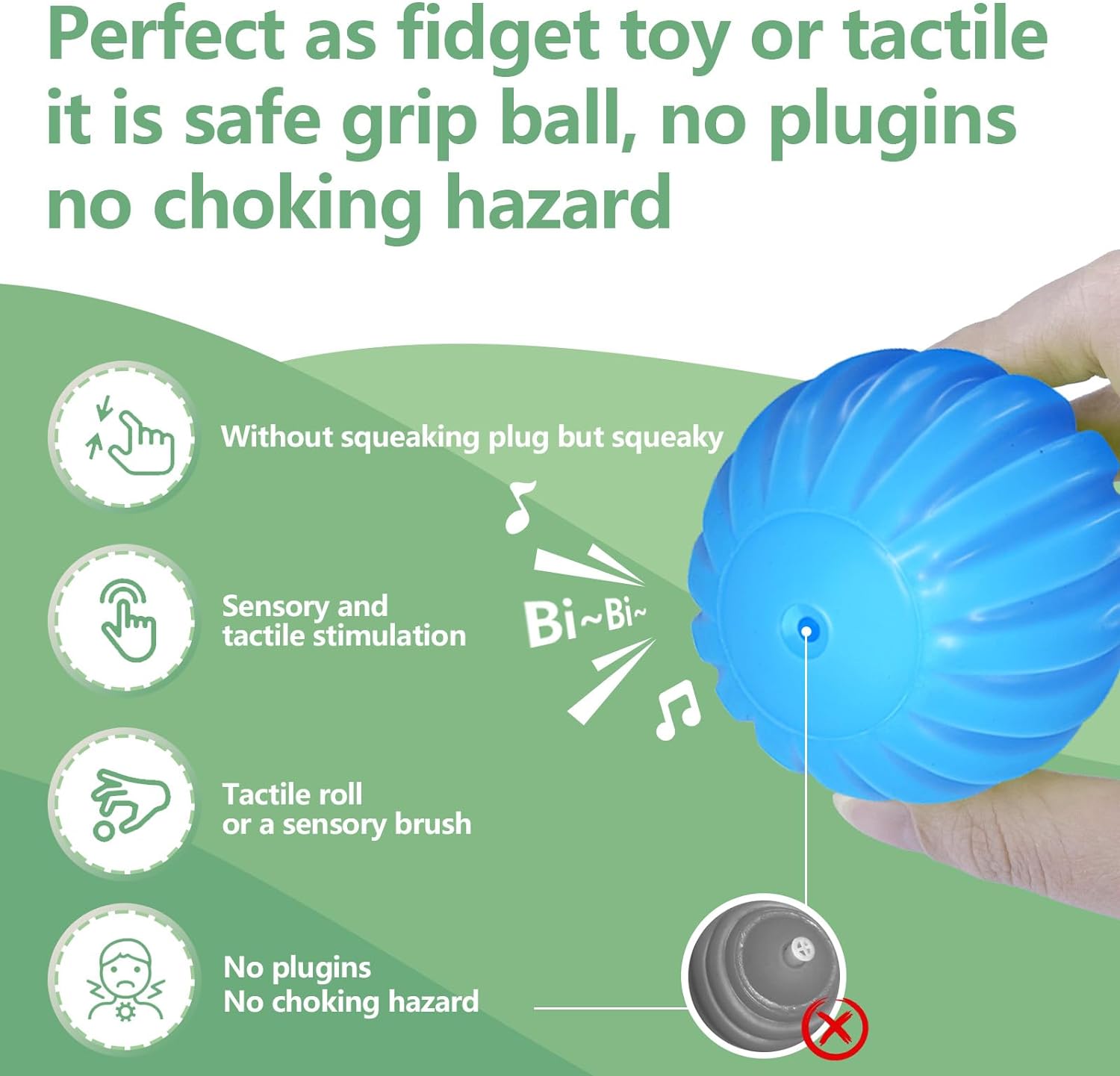 Sensorische Ballen voor Baby’s | Felgekleurde Zachte Textuurbal Set Montessori Speelgoed voor Baby’s van 6-12 Maanden